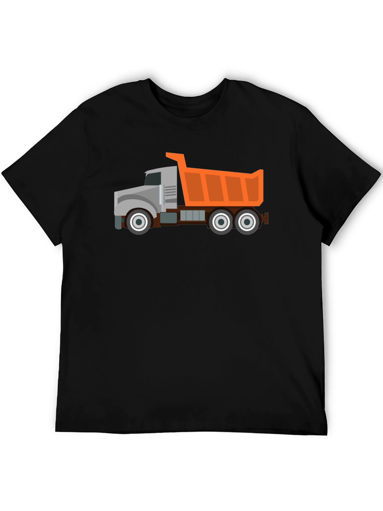 Black Dump Truck Graphic T-Shirt - Heavy Duty Fun! view 5