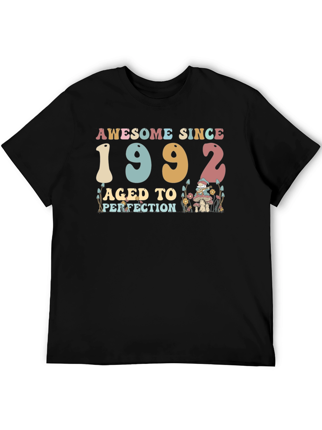 Black Awesome Since 1992 Graphic T-Shirt view 5