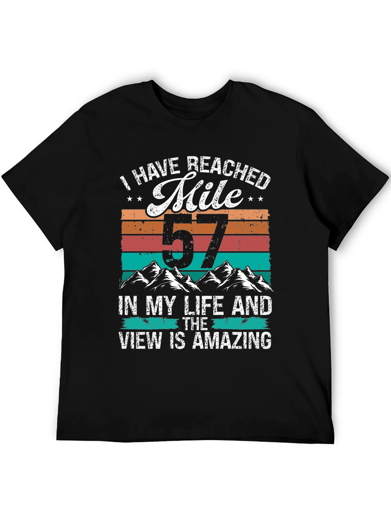 Black 57 Mile Life View T-Shirt view 5