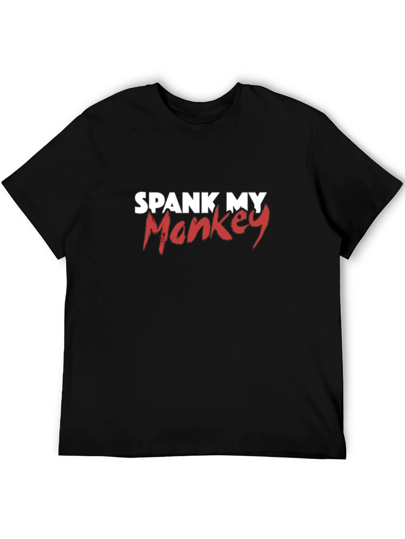 Black Spank My Monkey Graphic Tee - Bold & Edgy Design view 5
