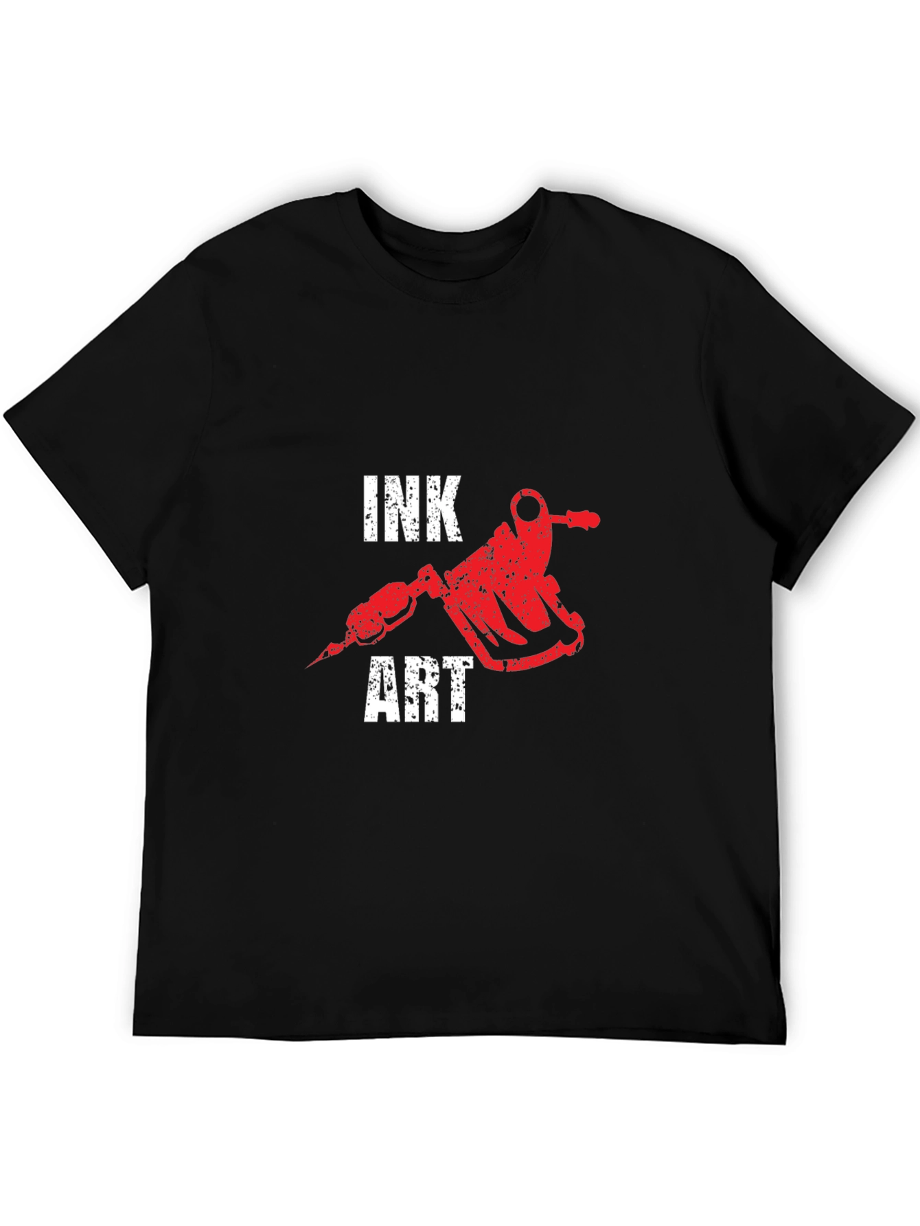 Black Ink Art Graphic Tee - Tattoo Artist Shirt view 5