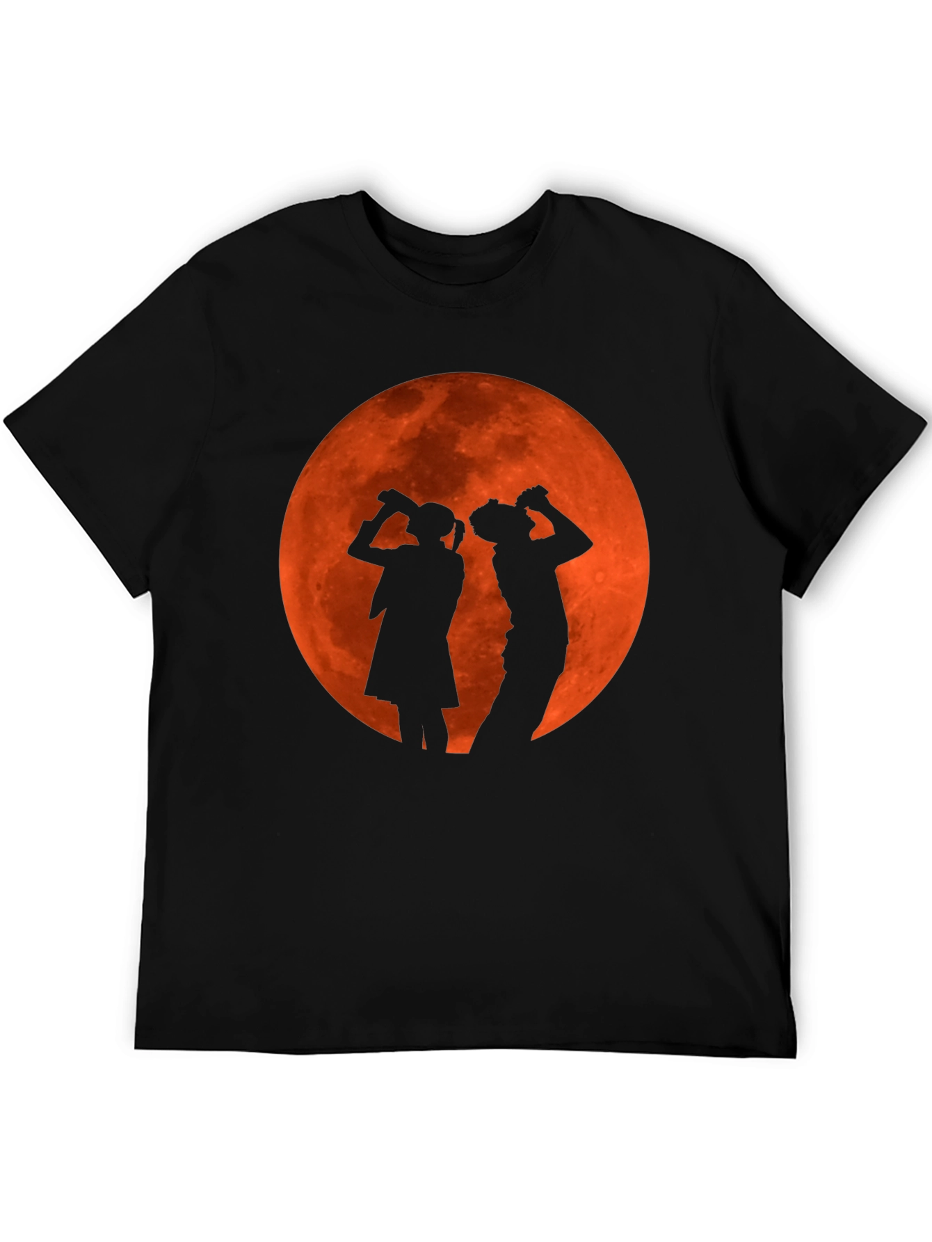 Black Silhouette Moon Drinking T-Shirt view 5