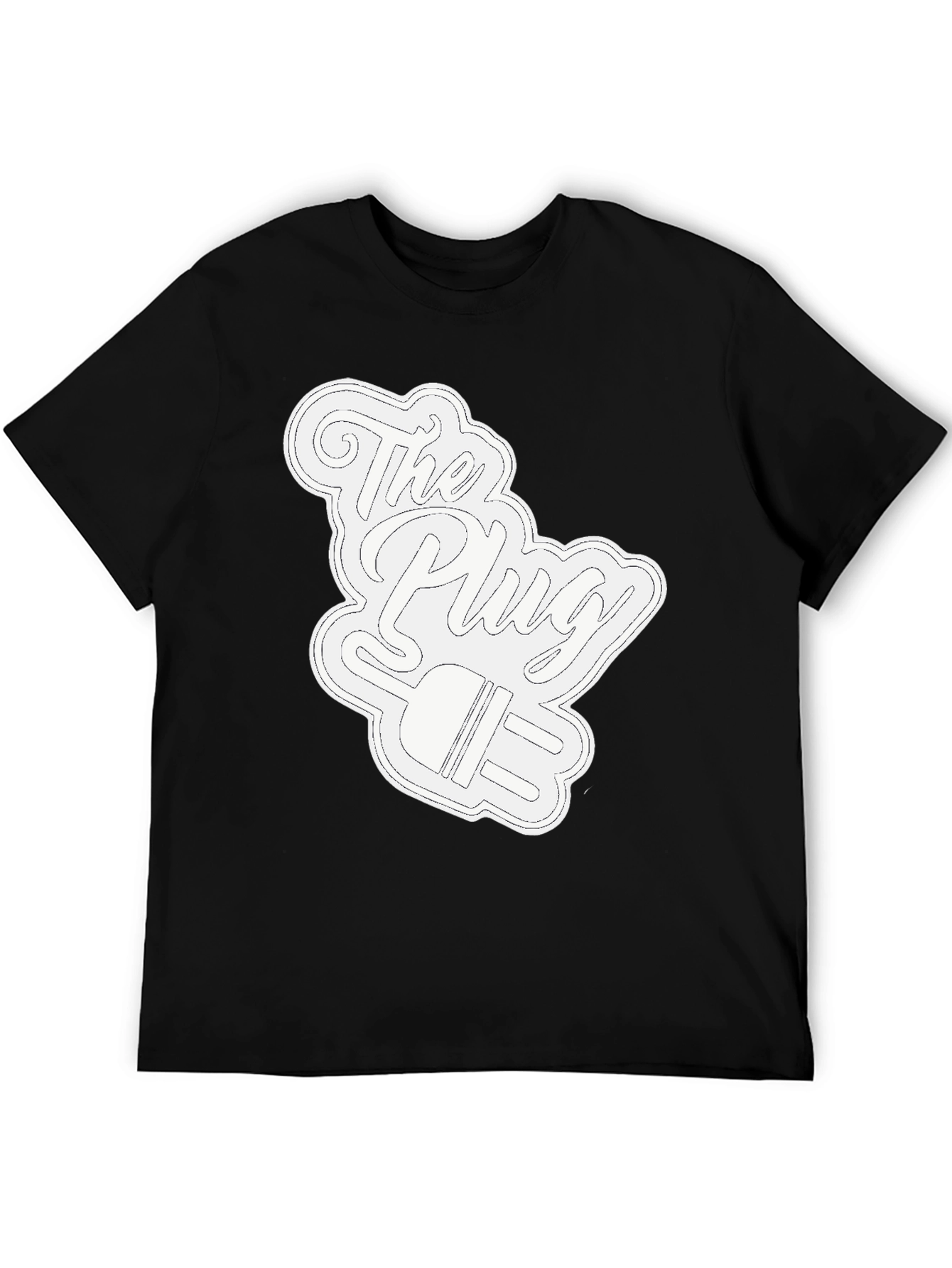 Black The Plug Graphic T-Shirt - Black view 5