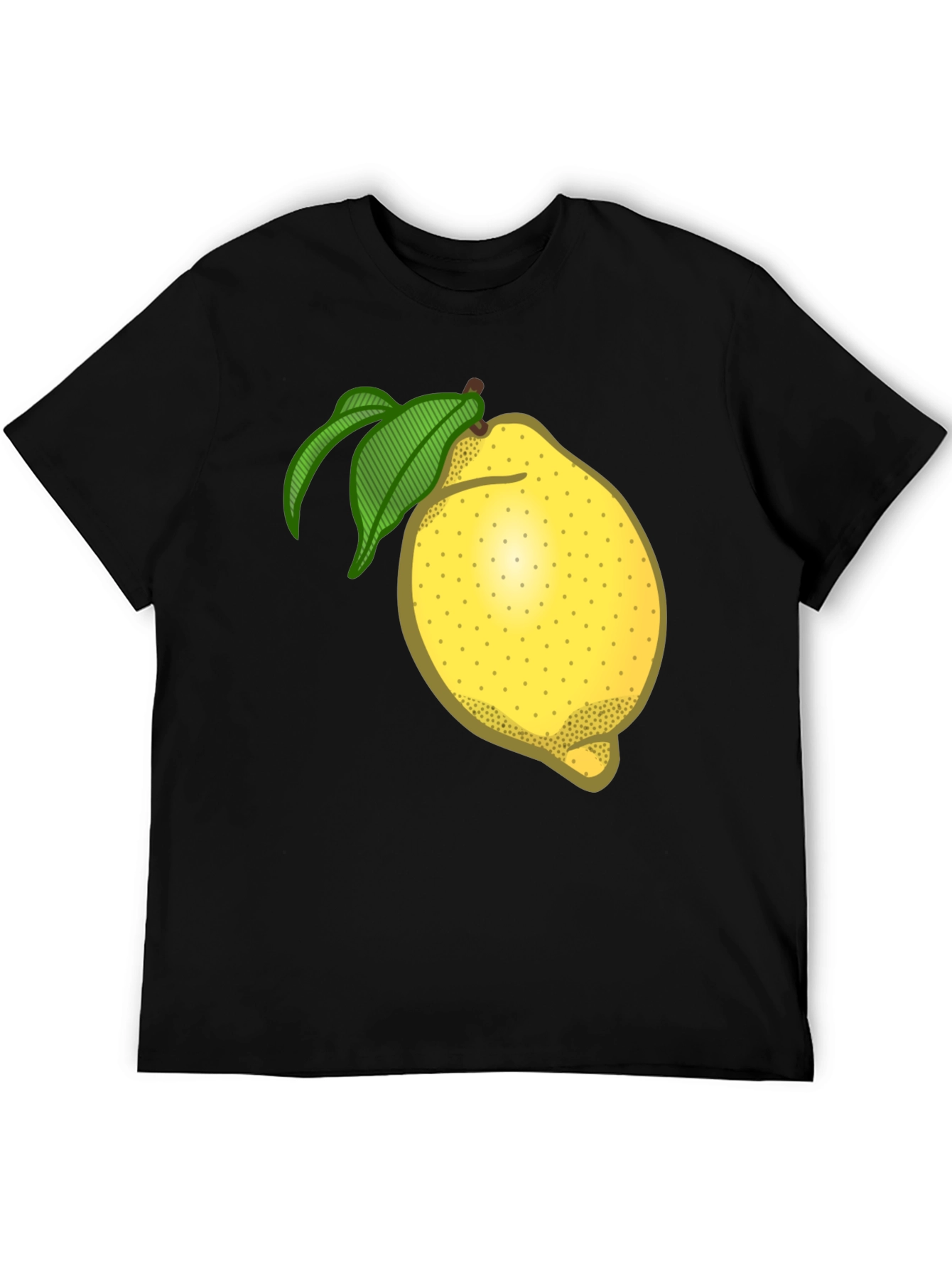 Black Lemon Graphic T-Shirt - Fruity Fun Fashion view 5