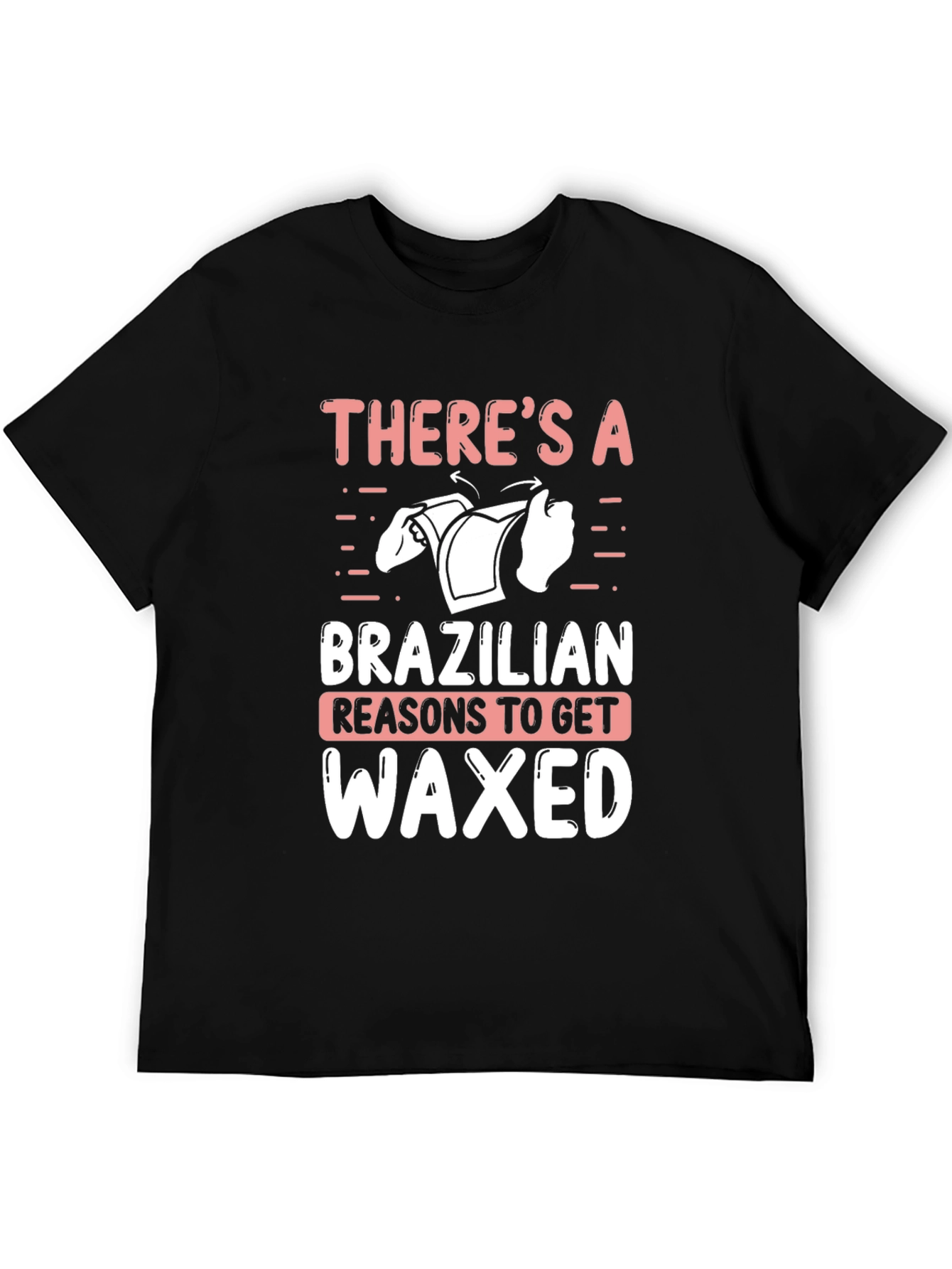 Black Brazilian Waxing Graphic T-Shirt view 5