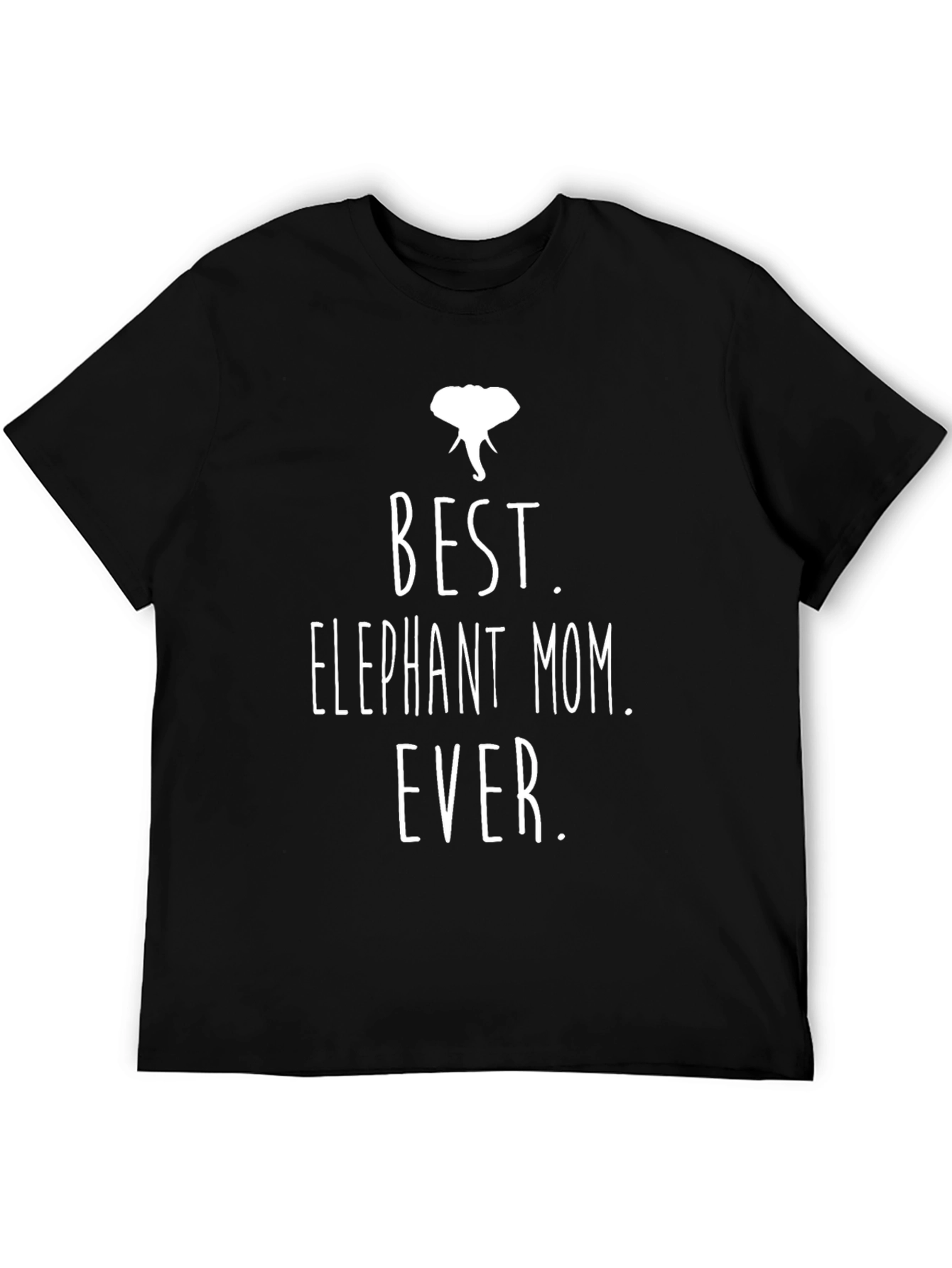 Black Best Elephant Mom Ever - Graphic T-Shirt view 5