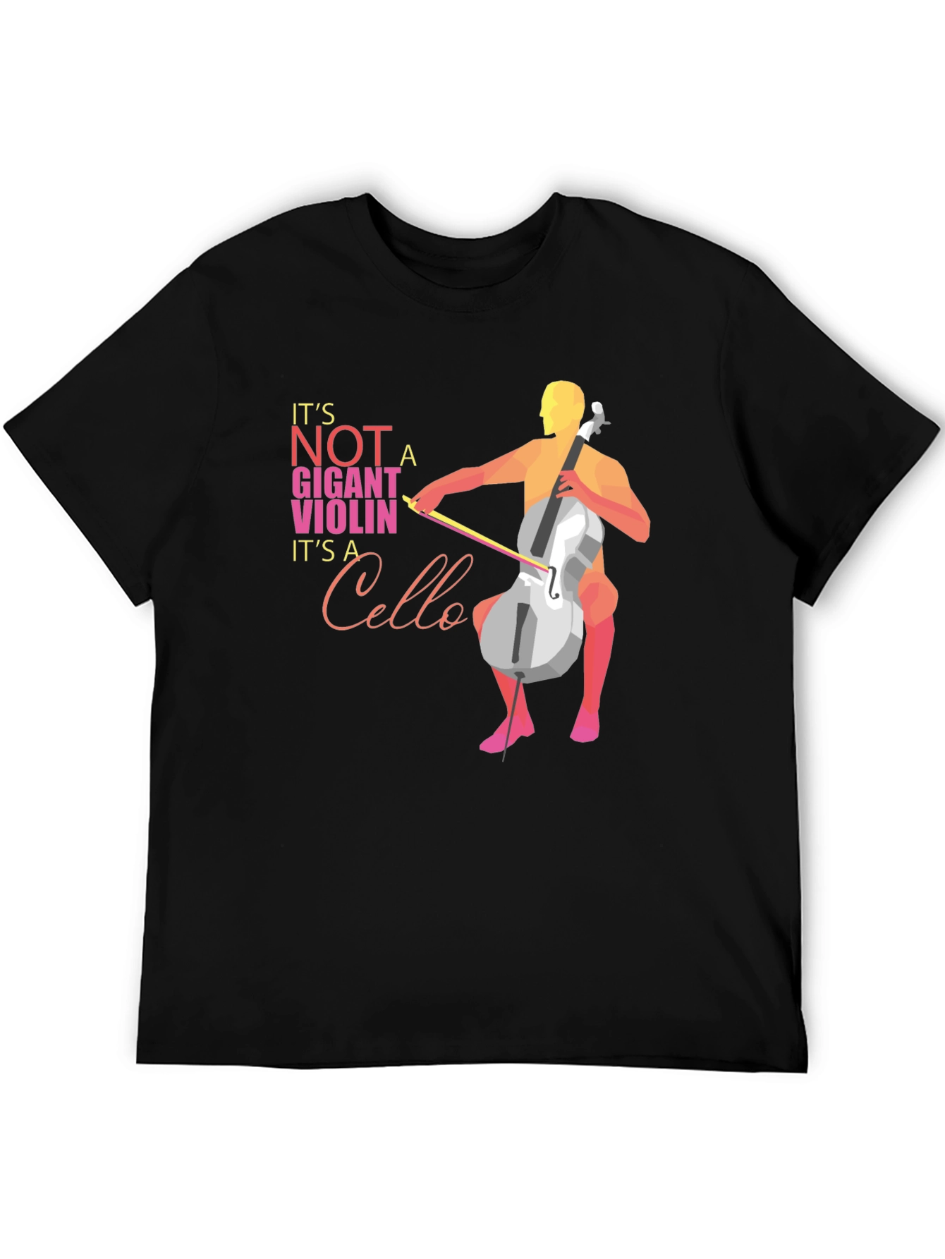 Black Cello T-Shirt: It's Not a Giant Violin! view 5