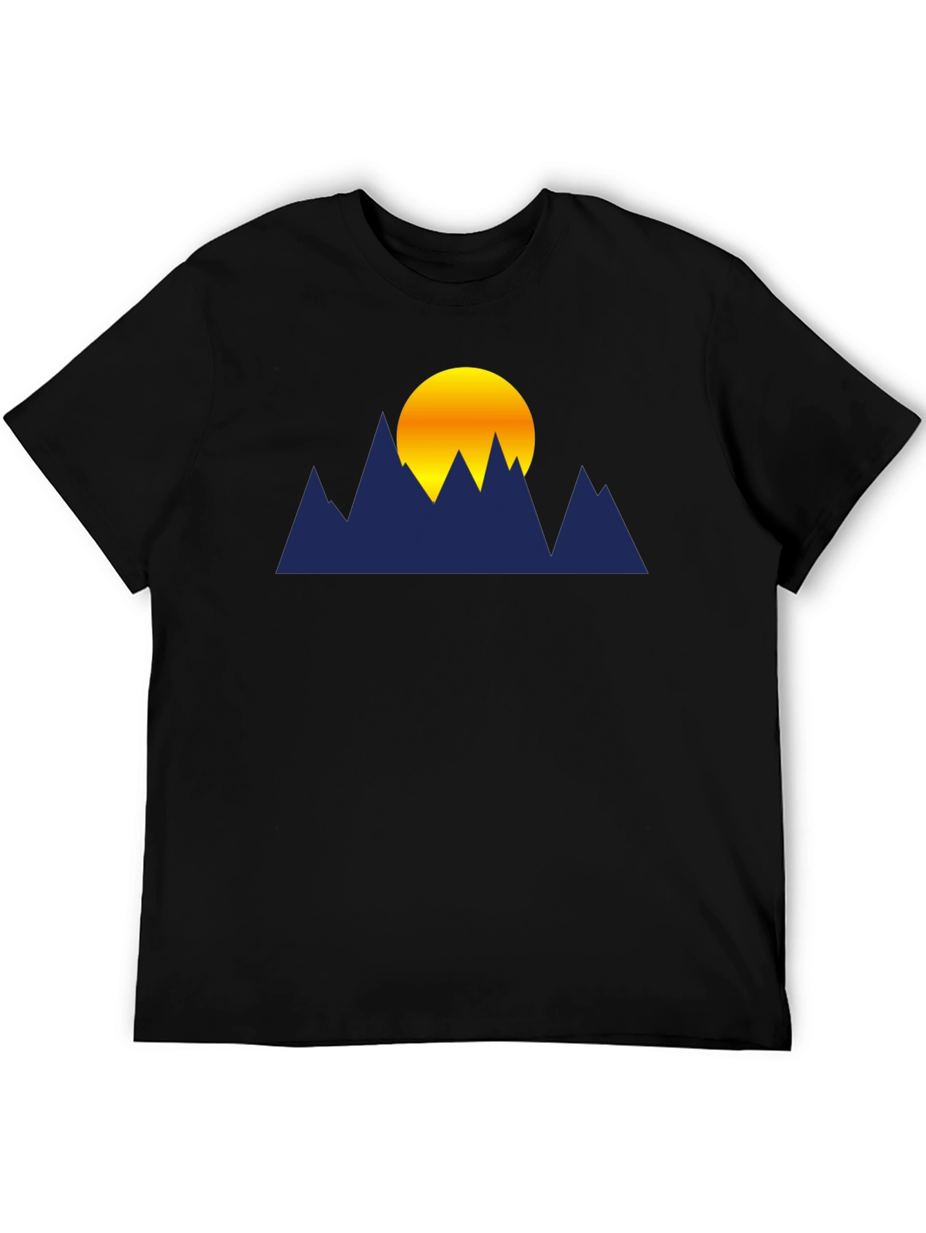 Black Mountain Sunset Graphic T-Shirt - Soft Cotton Blend view 5