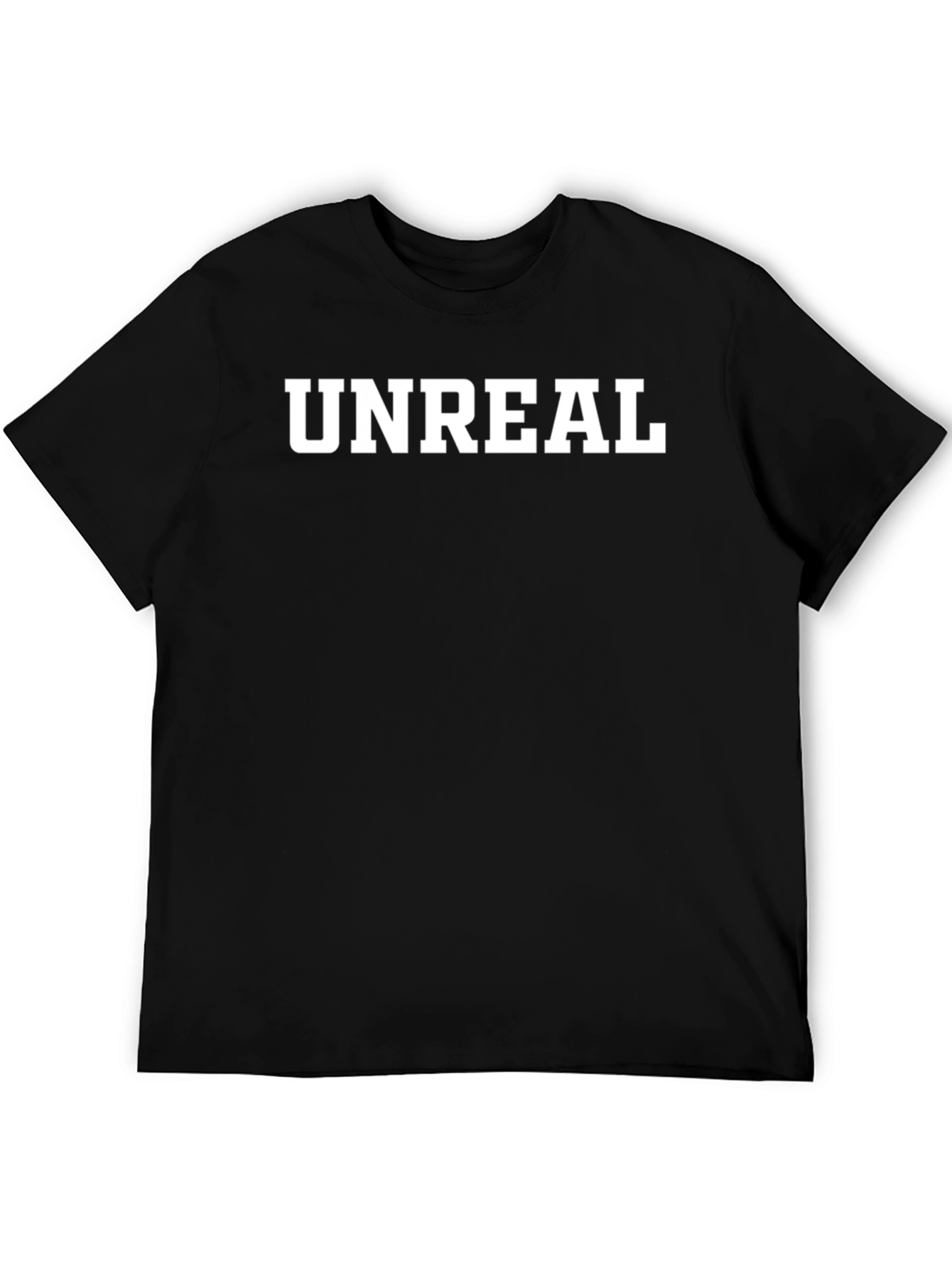 Black Unreal T-Shirt - Bold Statement Tee view 5