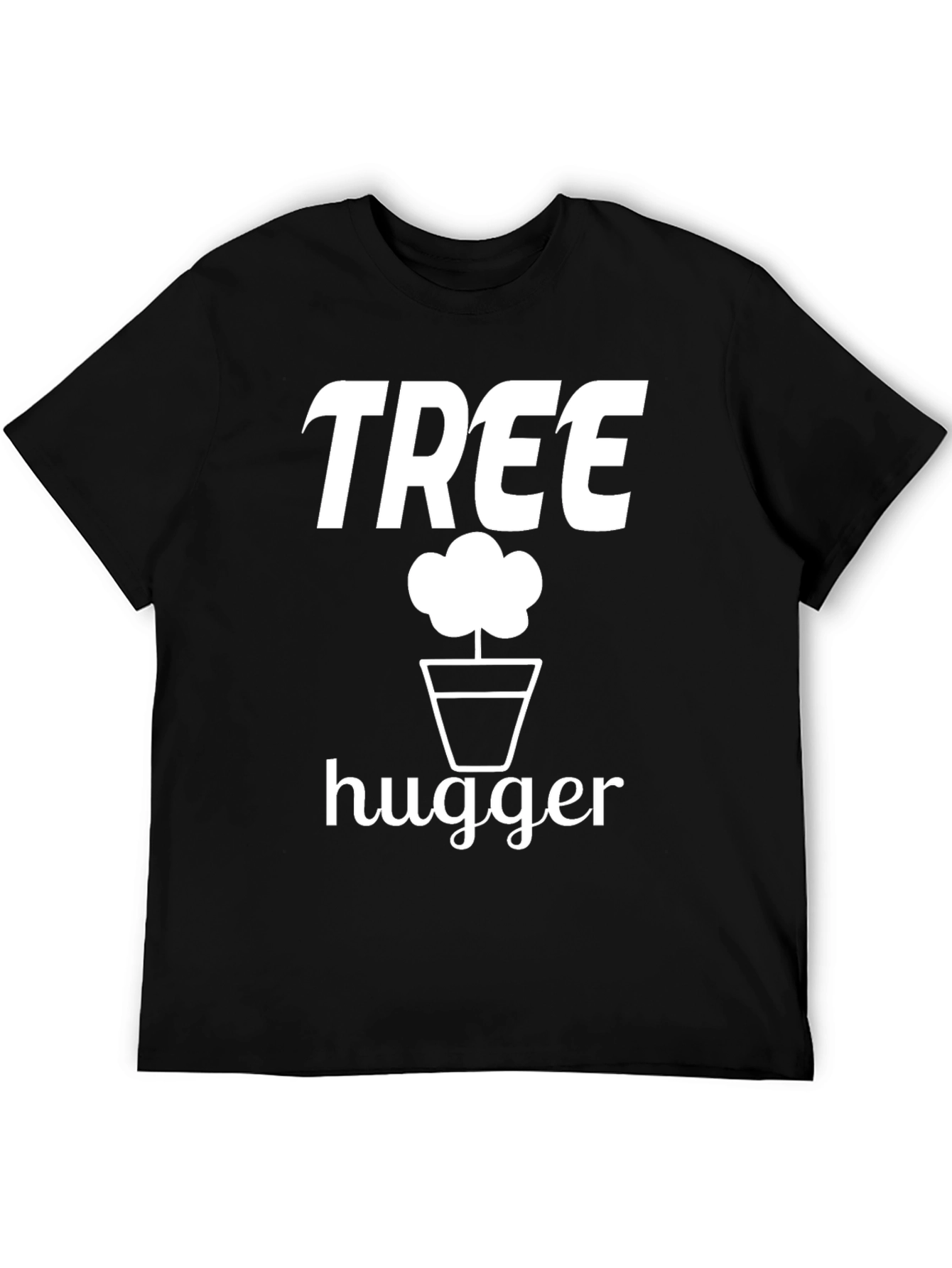 Black Tree Hugger Graphic Tee - Eco Friendly view 5