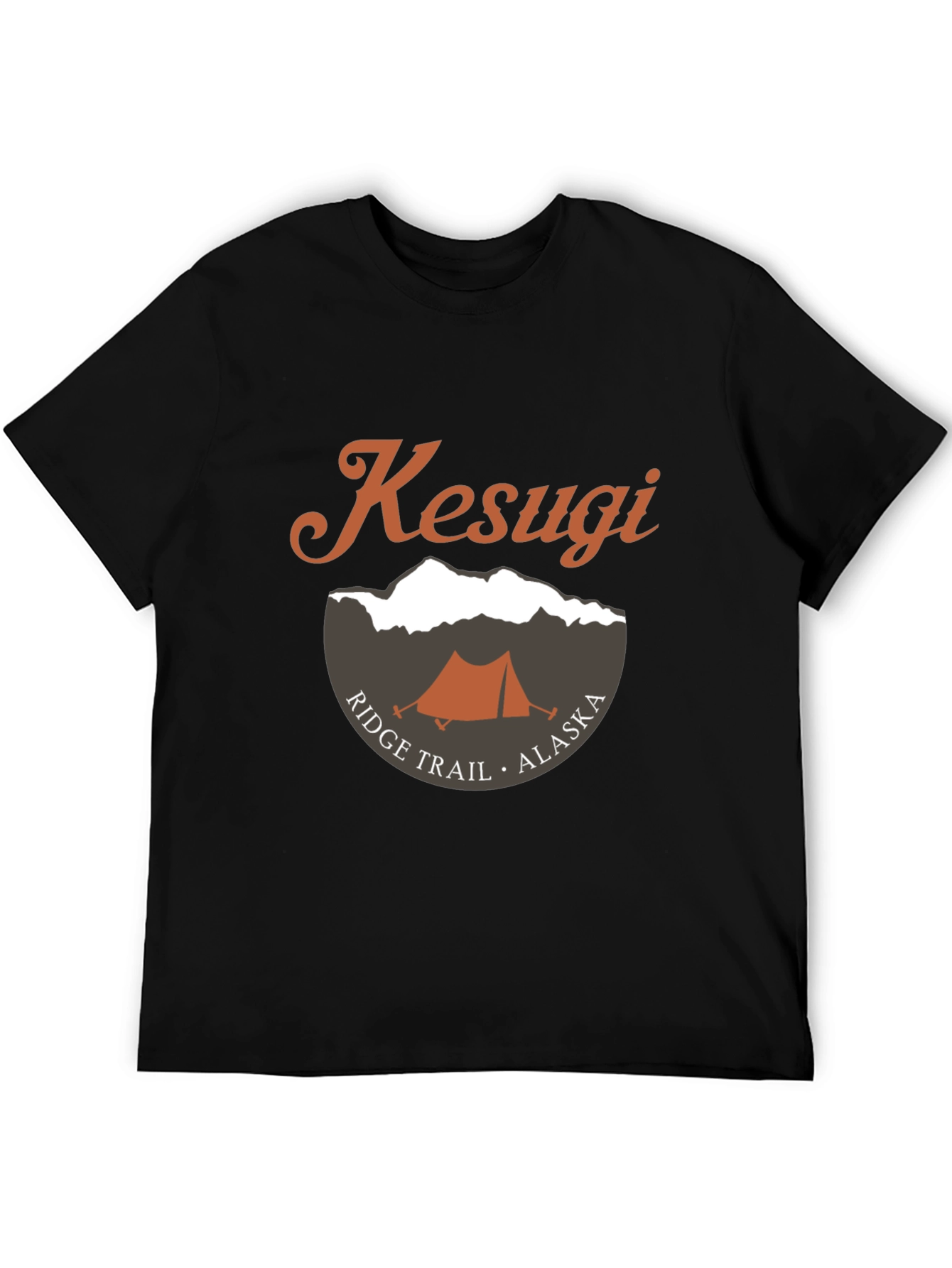 Kesugi Ridge Trail Alaska T-Shirt - Camping Tent Graphic Tee - 5