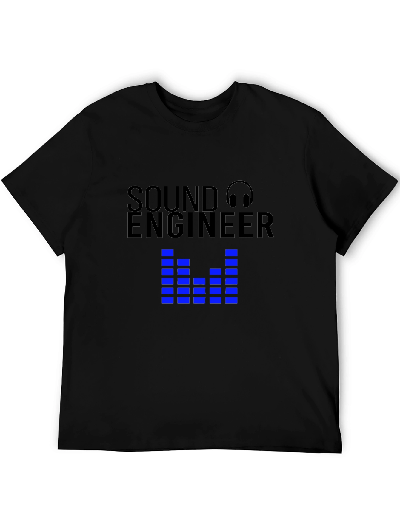Black Sound Engineer Graphic Tee view 5