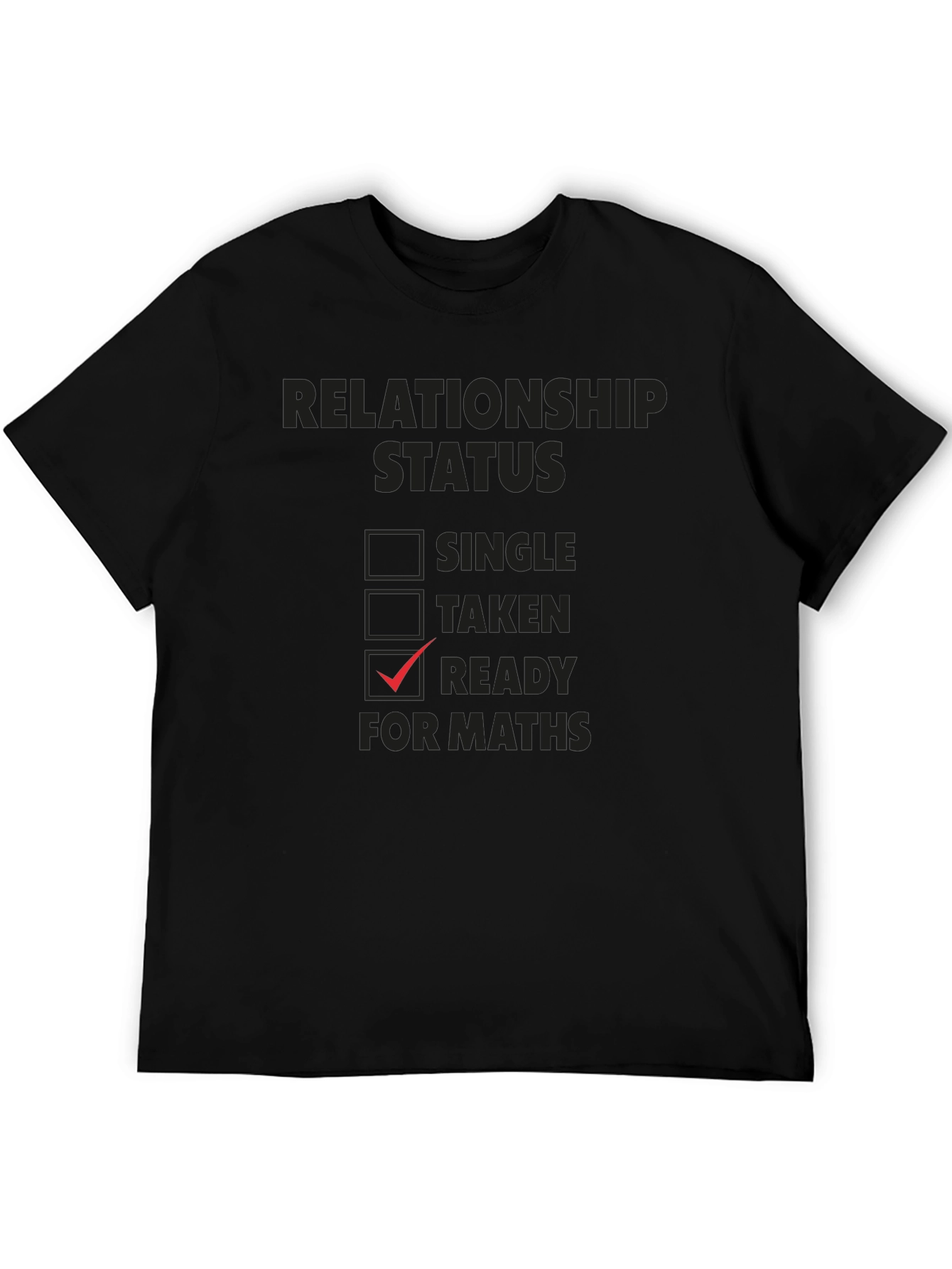 Black Ready for Maths Graphic T-Shirt view 5