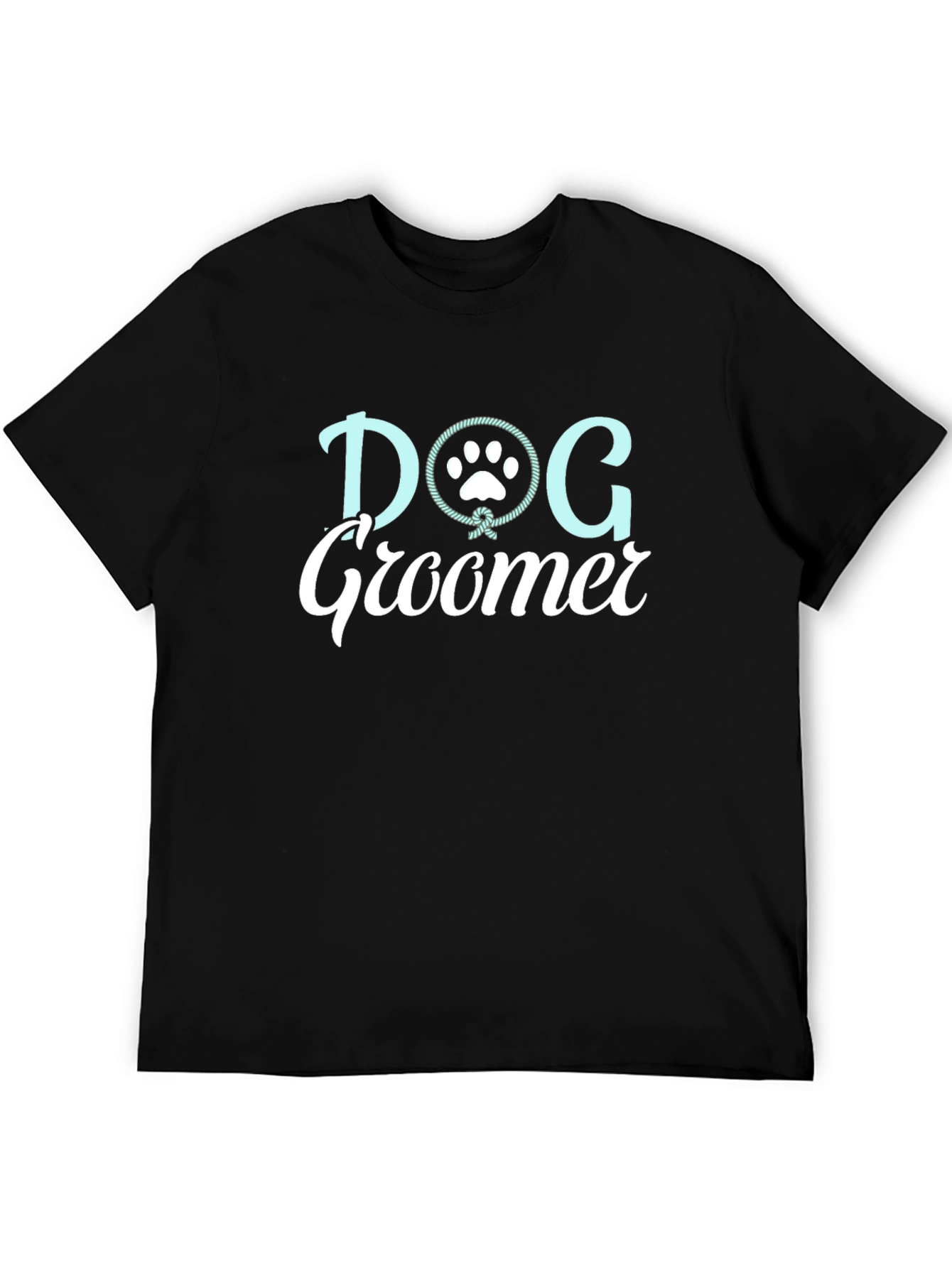 Black Dog Groomer T-Shirt - Unisex Black Tee view 5