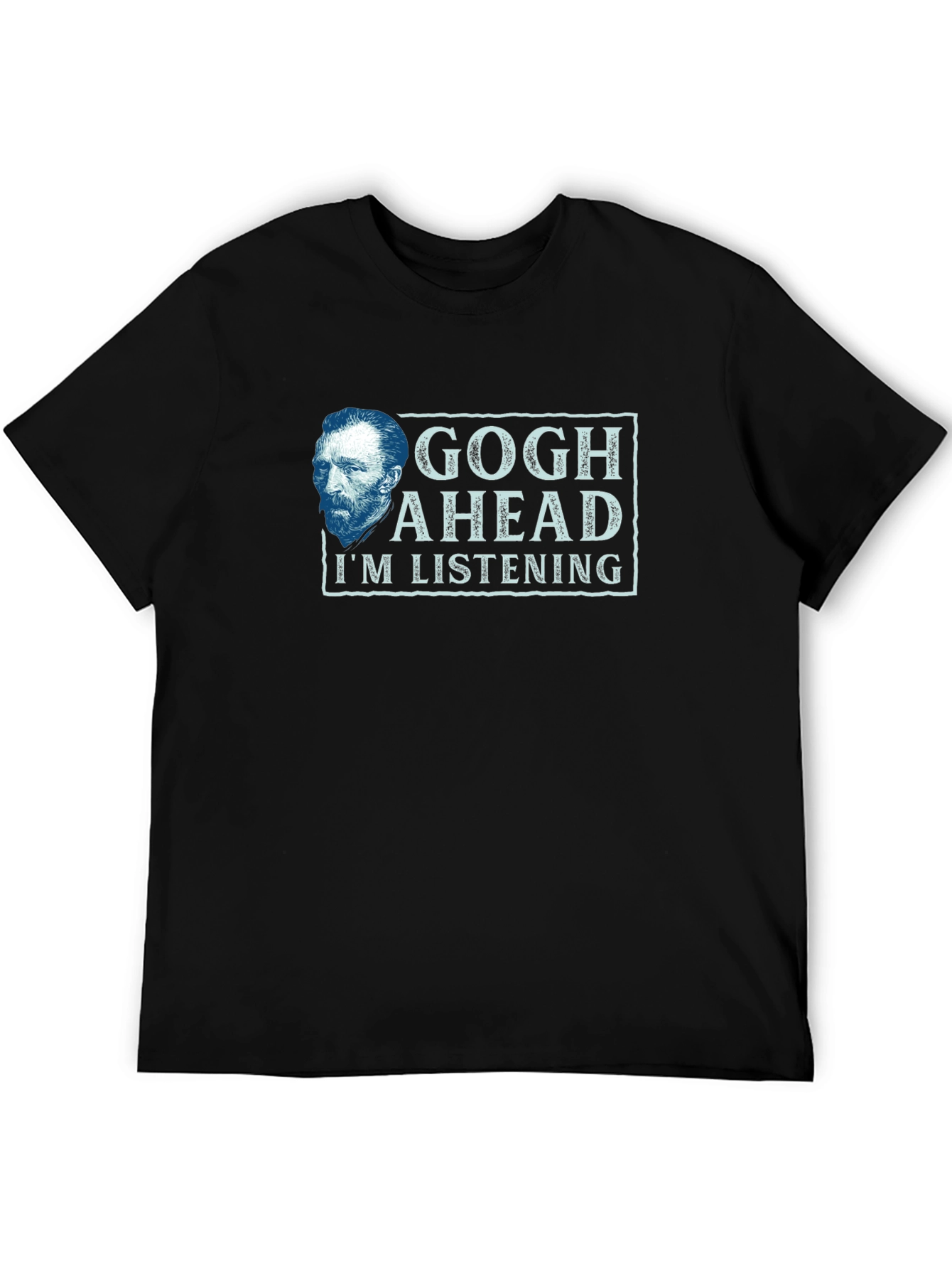 Black Gogh Ahead T-Shirt - Funny Artist Tee view 5