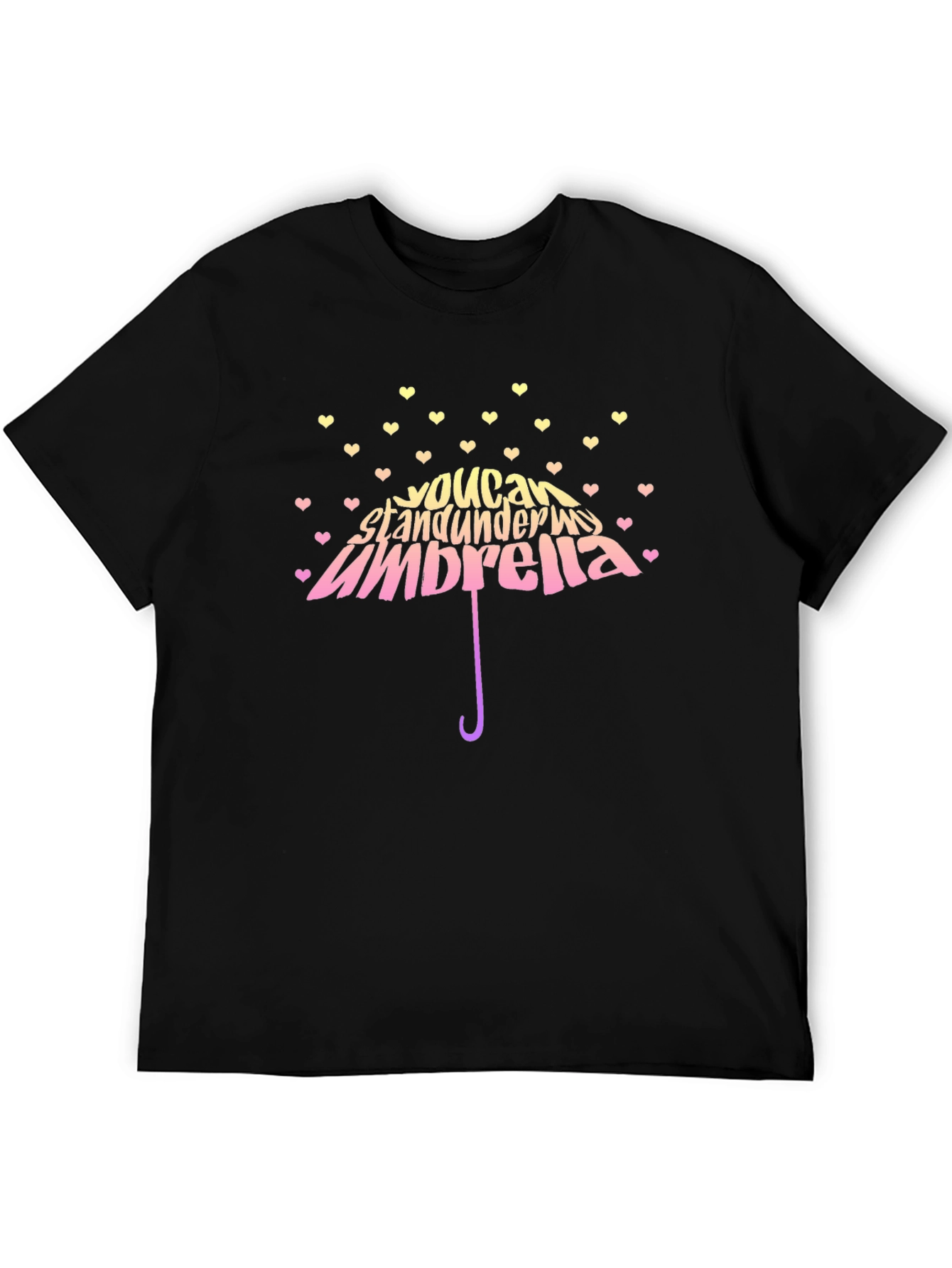 Black You Can Stand Under My Umbrella Graphic T-Shirt view 5
