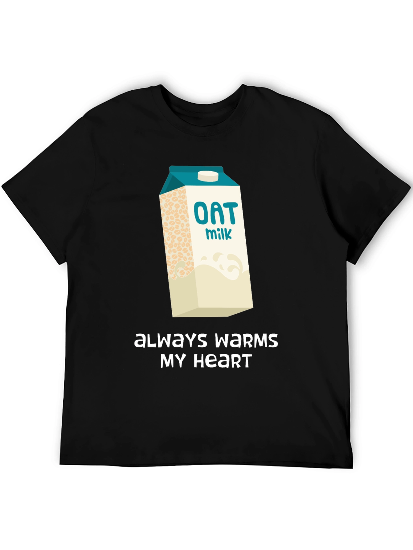 Oat Milk Lover T-Shirt - Always Warms My Heart - 5