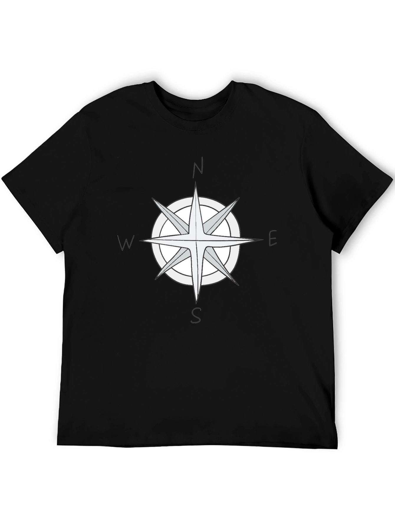 Compass Rose Graphic Tee - Black T-Shirt - 5