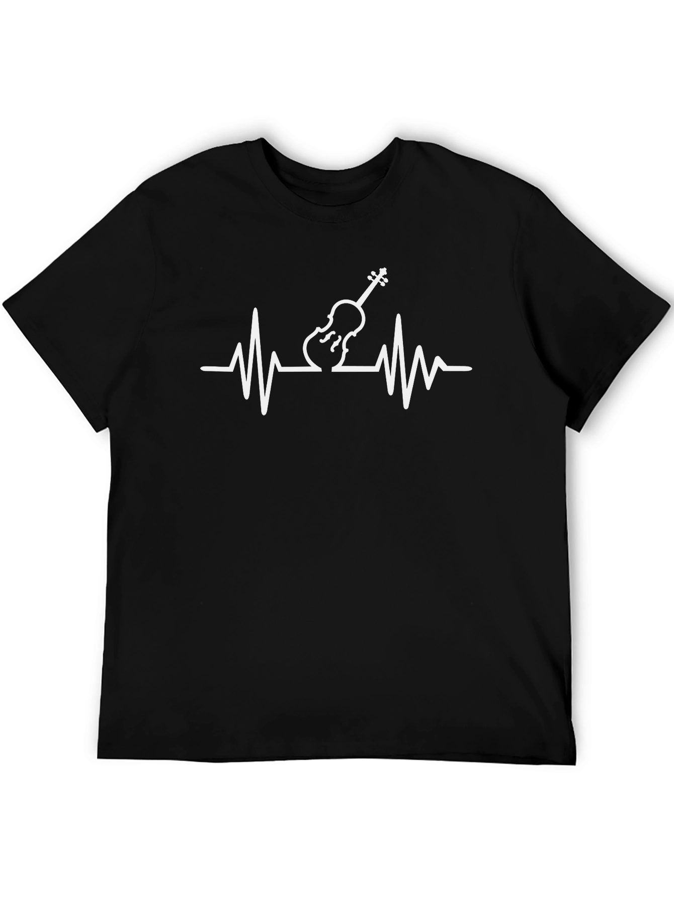 Black Violin Heartbeat T-Shirt - Musician Tee view 5