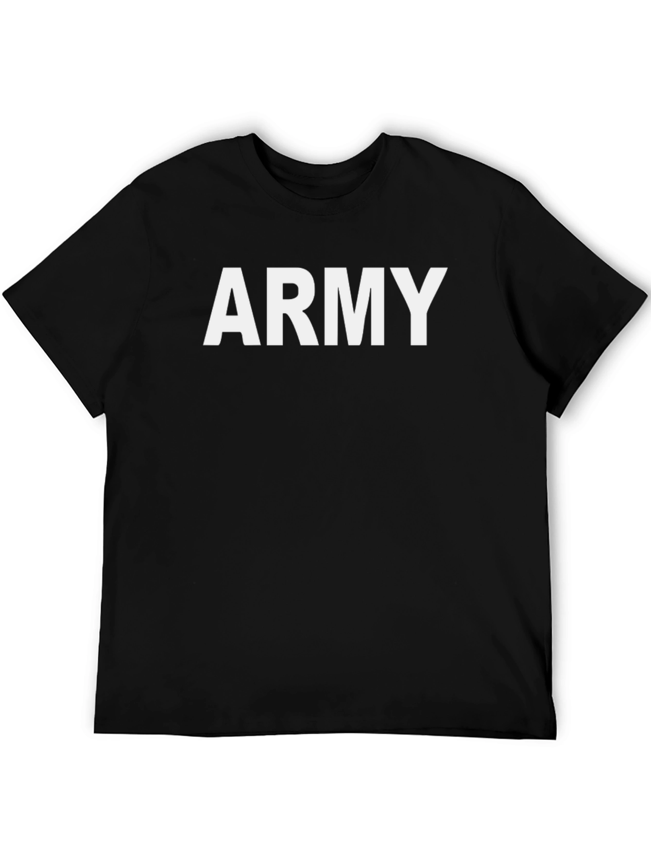 Black Army T-Shirt - Classic Military Style view 5
