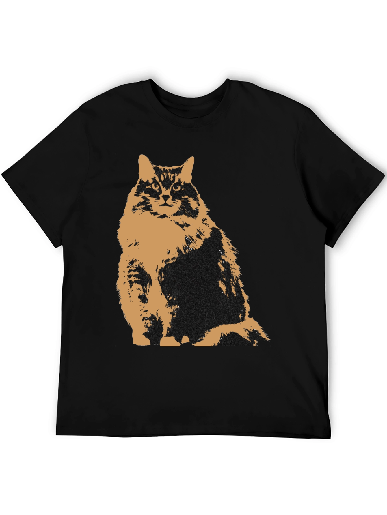 Black Cat Graphic Tee - Mens Black T-Shirt view 5