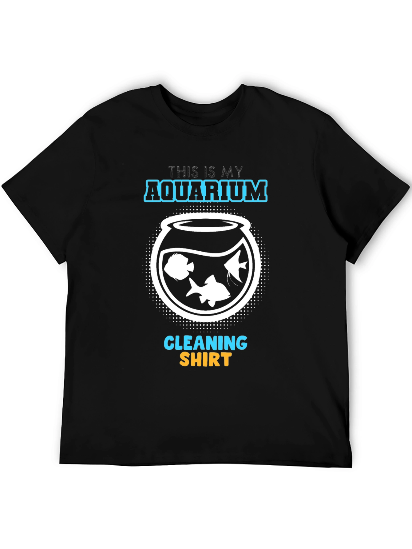 Black Aquarium Cleaning Shirt - Fish Keeper Tee view 5