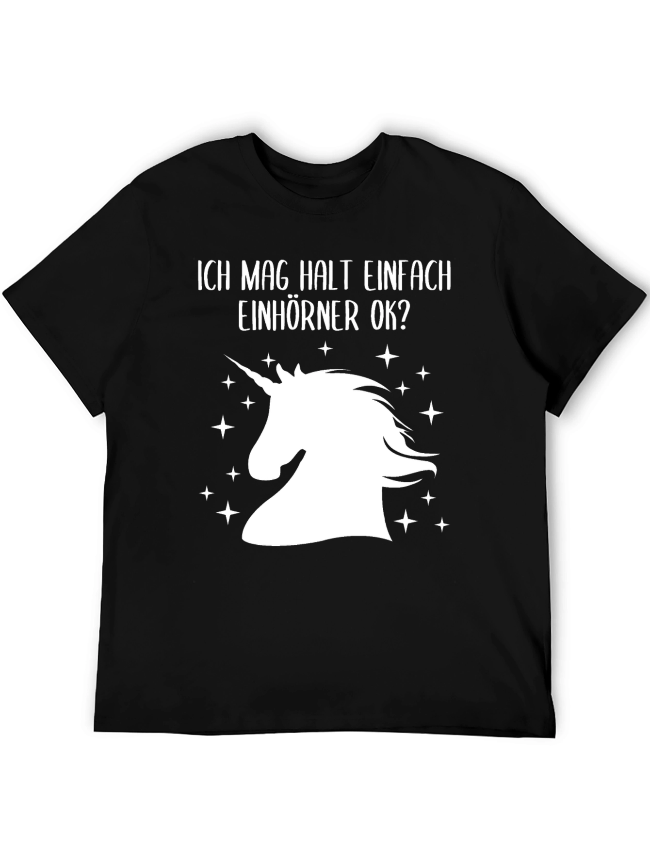 Black Unicorn Lover Black T-Shirt view 5