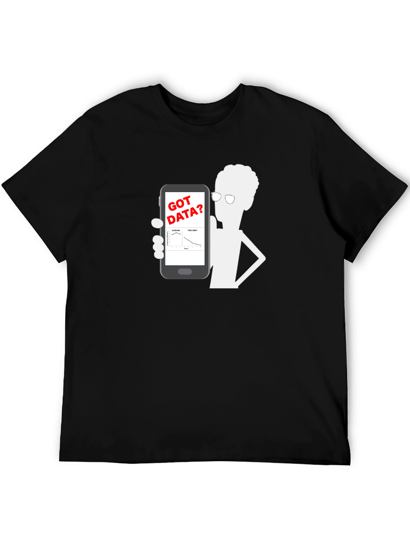 Black Got Data? Graphic Tee - Data Science T-Shirt view 5