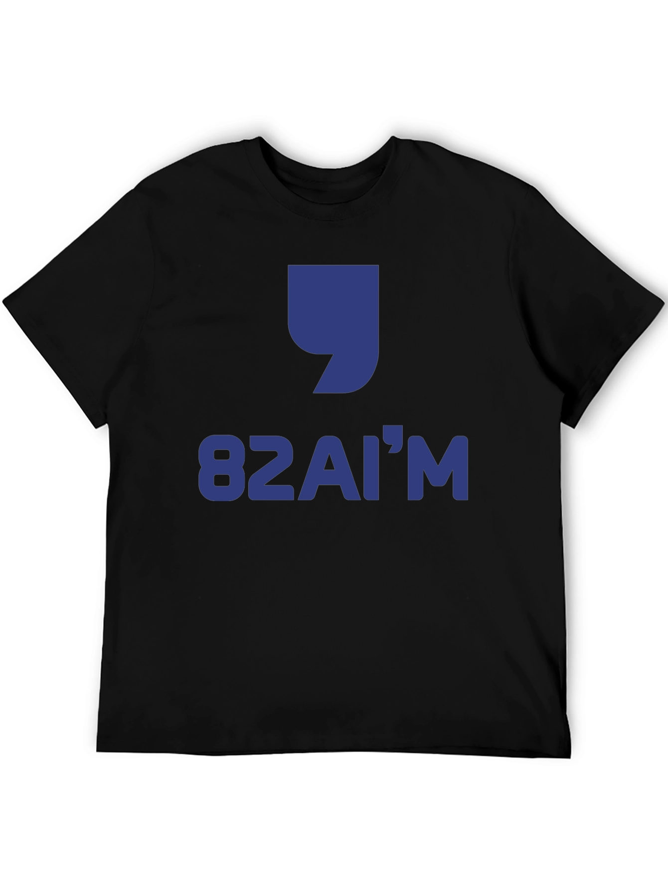 Black 82AI'M Graphic Tee -  Modern Design view 5