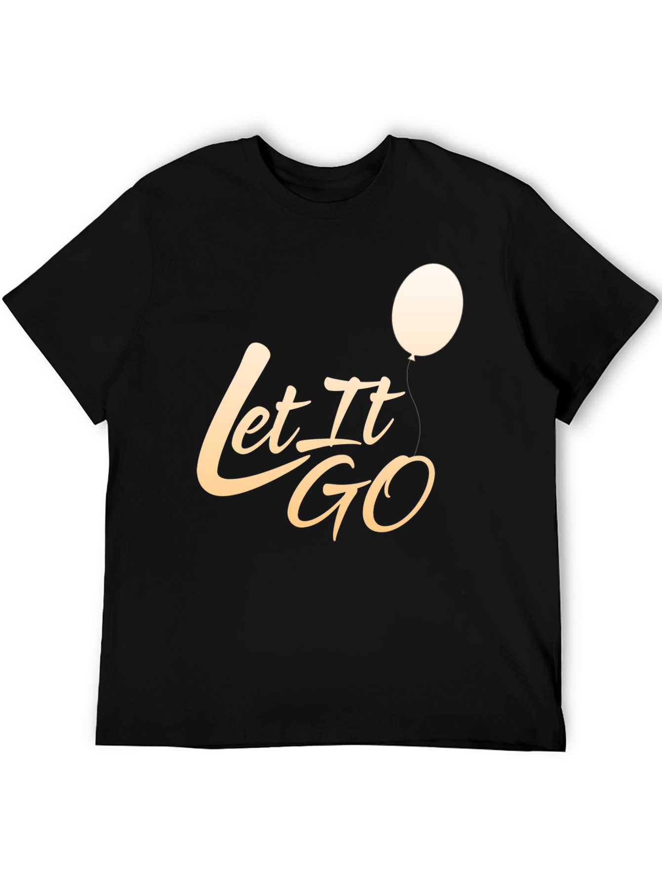 Black Let It Go Graphic T-Shirt - Stylish Casual Tee view 5