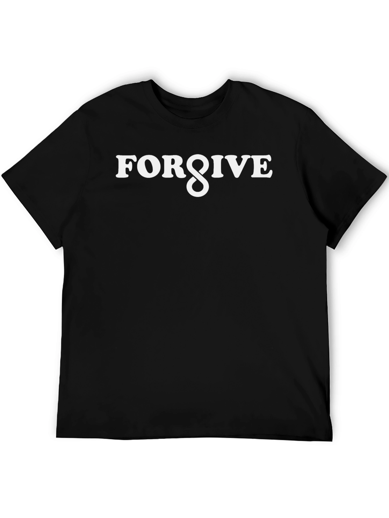 Black Forgive T-Shirt - Stylish Black Tee view 5