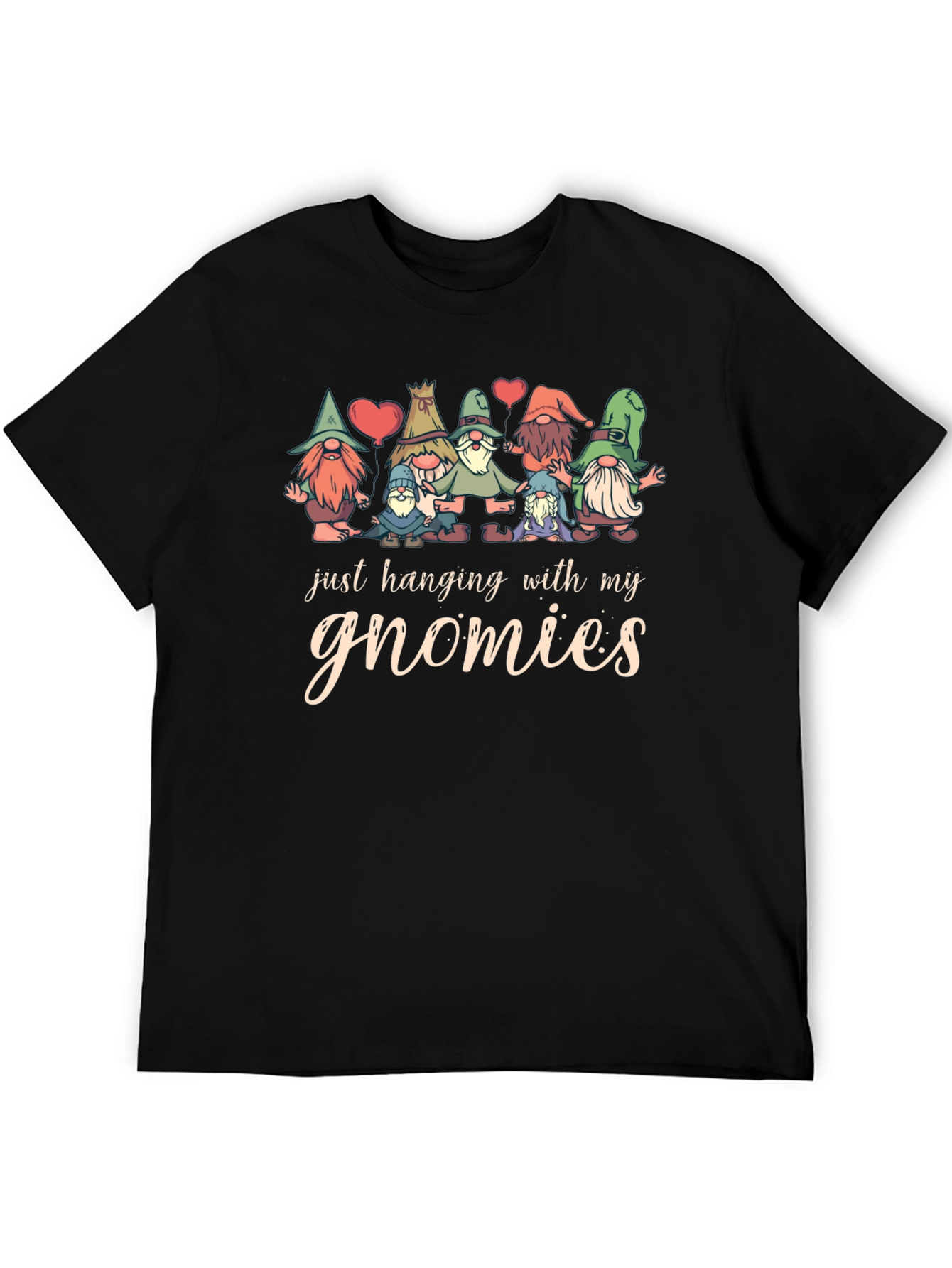 Black Gnomies Graphic T-Shirt - Fun Novelty Tee view 5