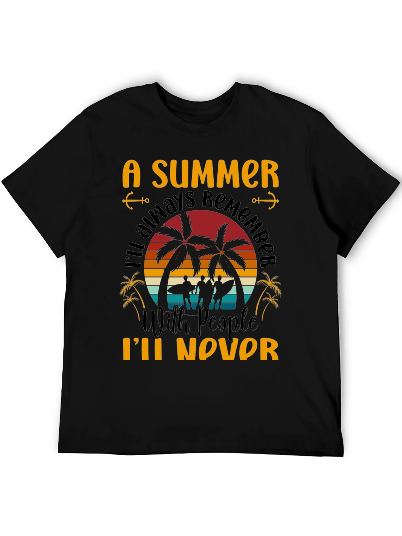 Black A Summer to Remember Graphic T-Shirt view 5