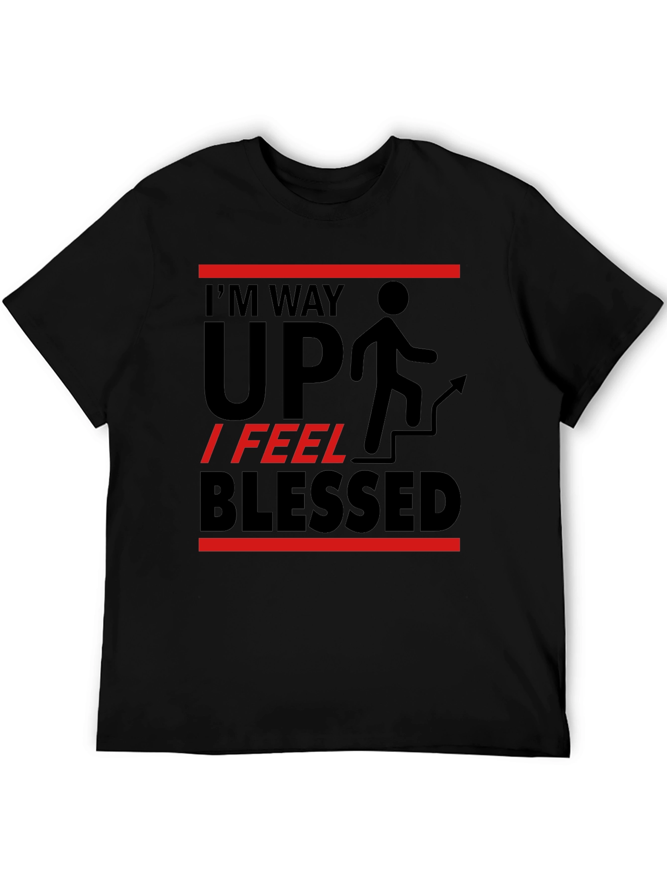 Black I'm Way Up Graphic T-Shirt view 5