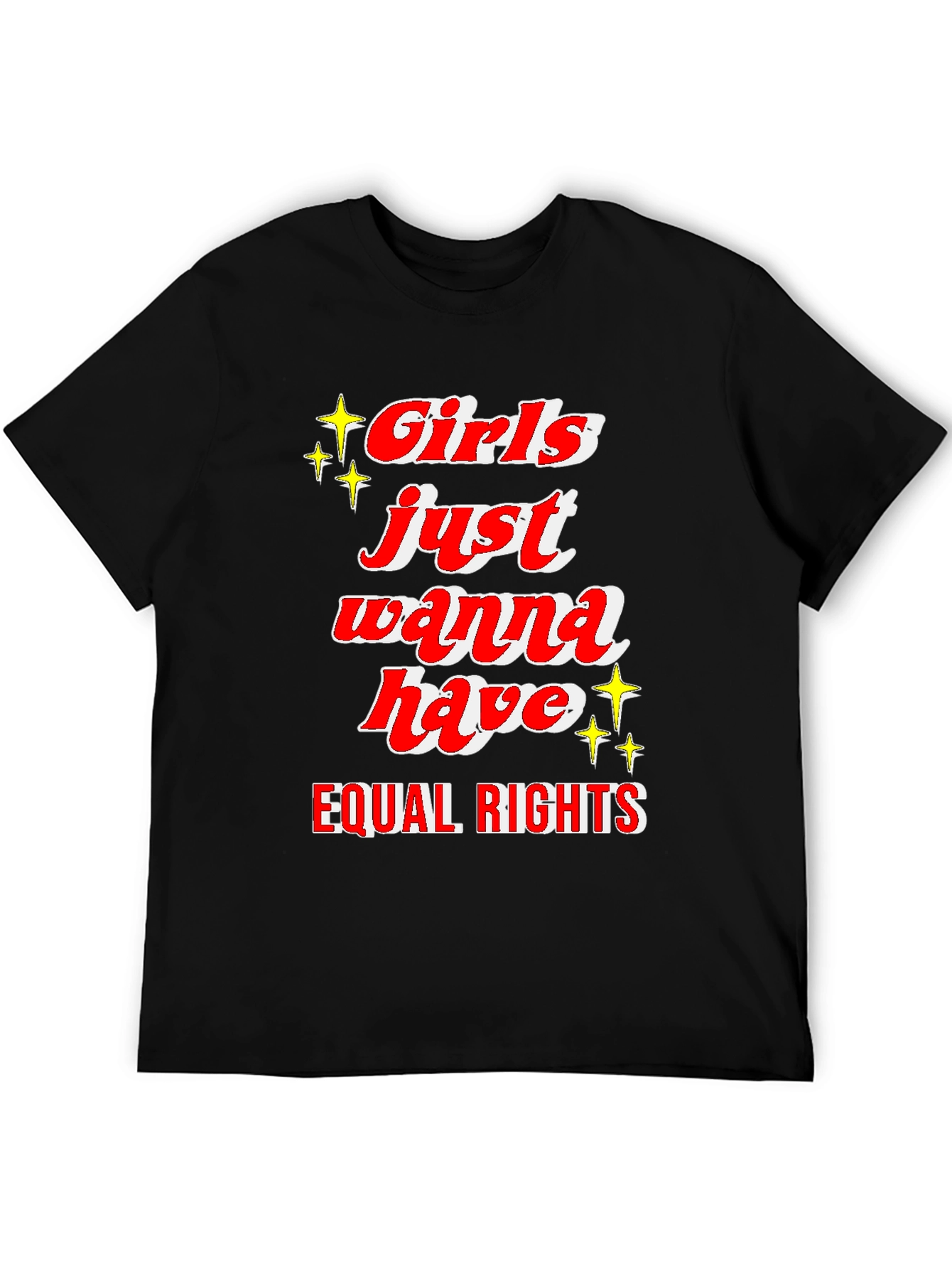 Black Girls Just Wanna Have Equal Rights T-Shirt view 5