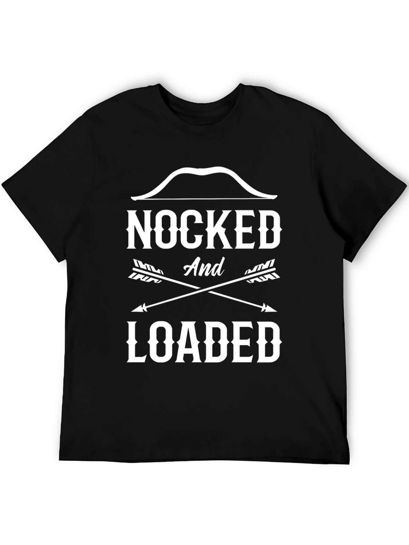 Black Nocked and Loaded Graphic Tee - Archery T-Shirt view 5