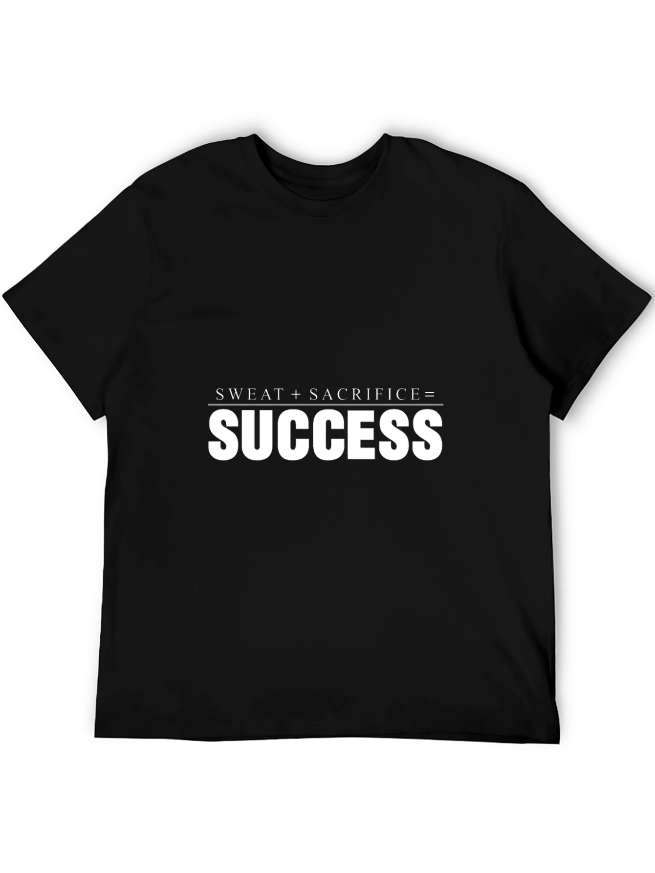 Black Sweat + Sacrifice = Success Graphic T-Shirt view 5