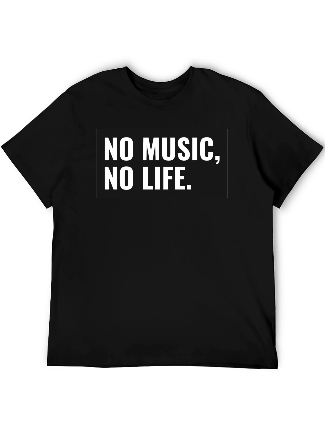 Black No Music, No Life - Graphic T-Shirt view 5