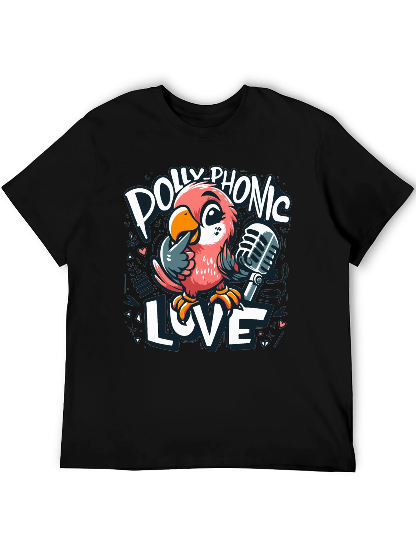 Black Polly-Phonic Love T-Shirt view 5