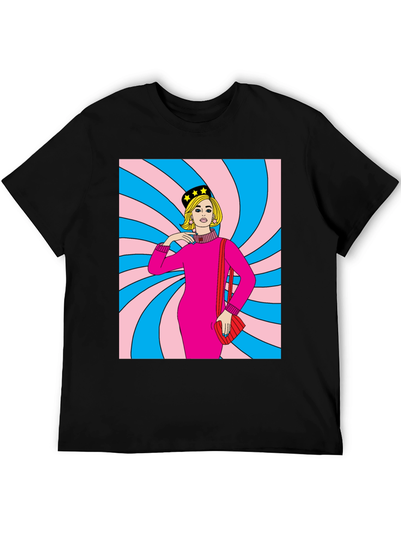 Retro Swirl Pop Art T-Shirt - 5
