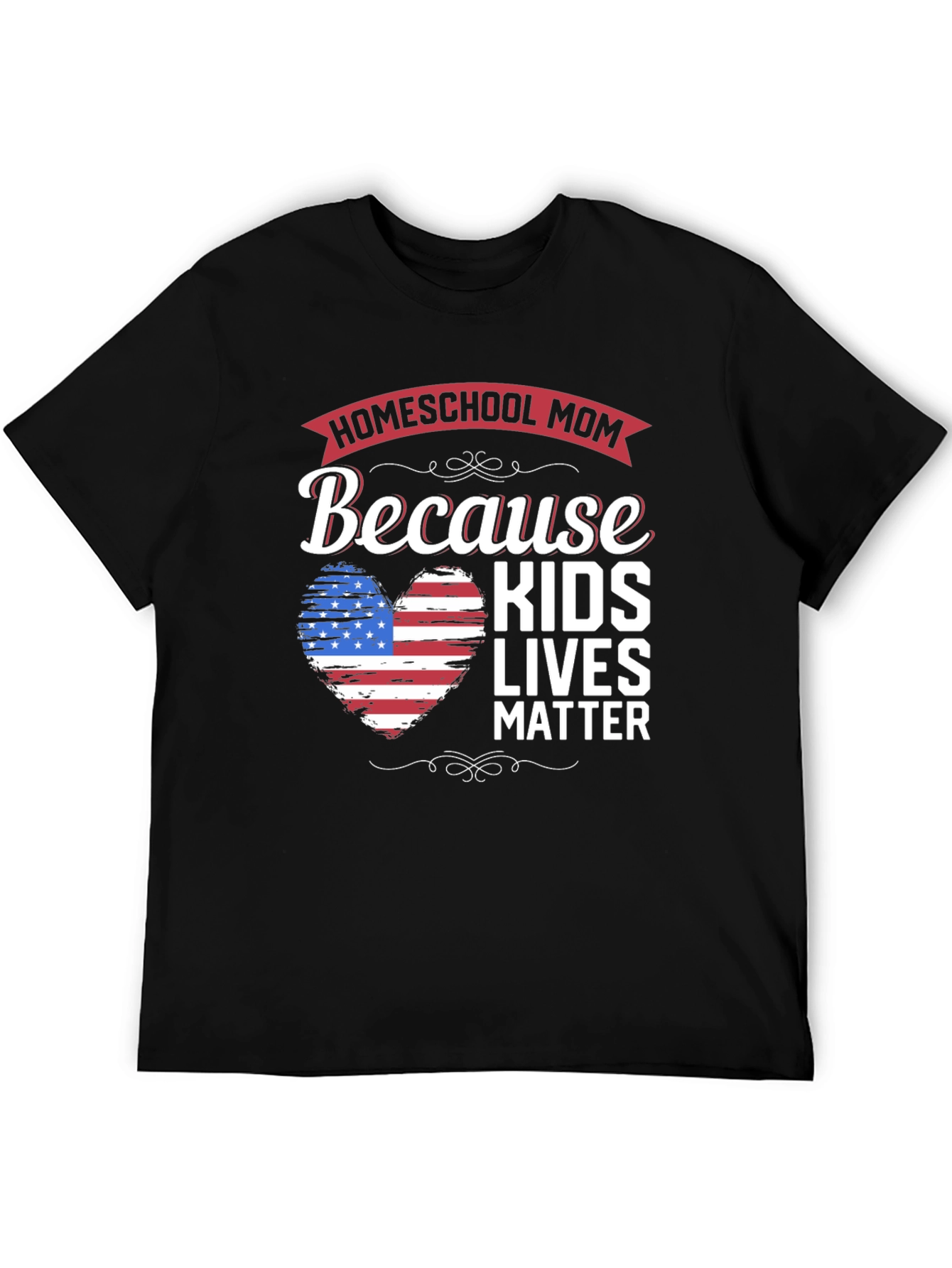 Black Homeschool Mom Kids Lives Matter T-Shirt view 5