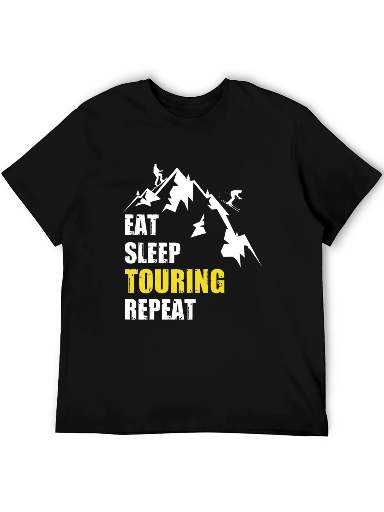 Black Eat Sleep Touring Repeat Graphic T-Shirt view 5