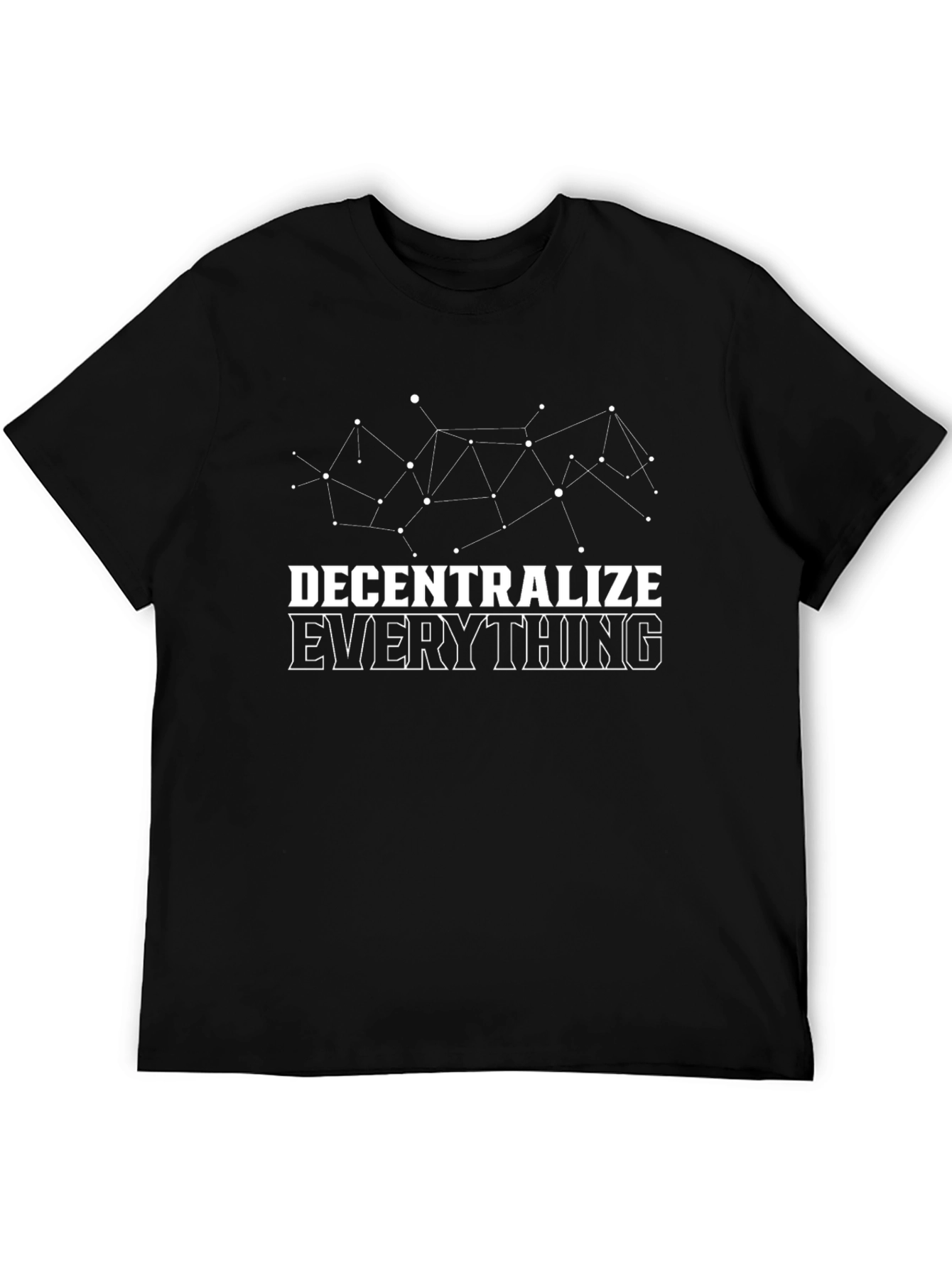 Black Decentralize Everything Black T-Shirt - Crypto Graphic Tee view 5