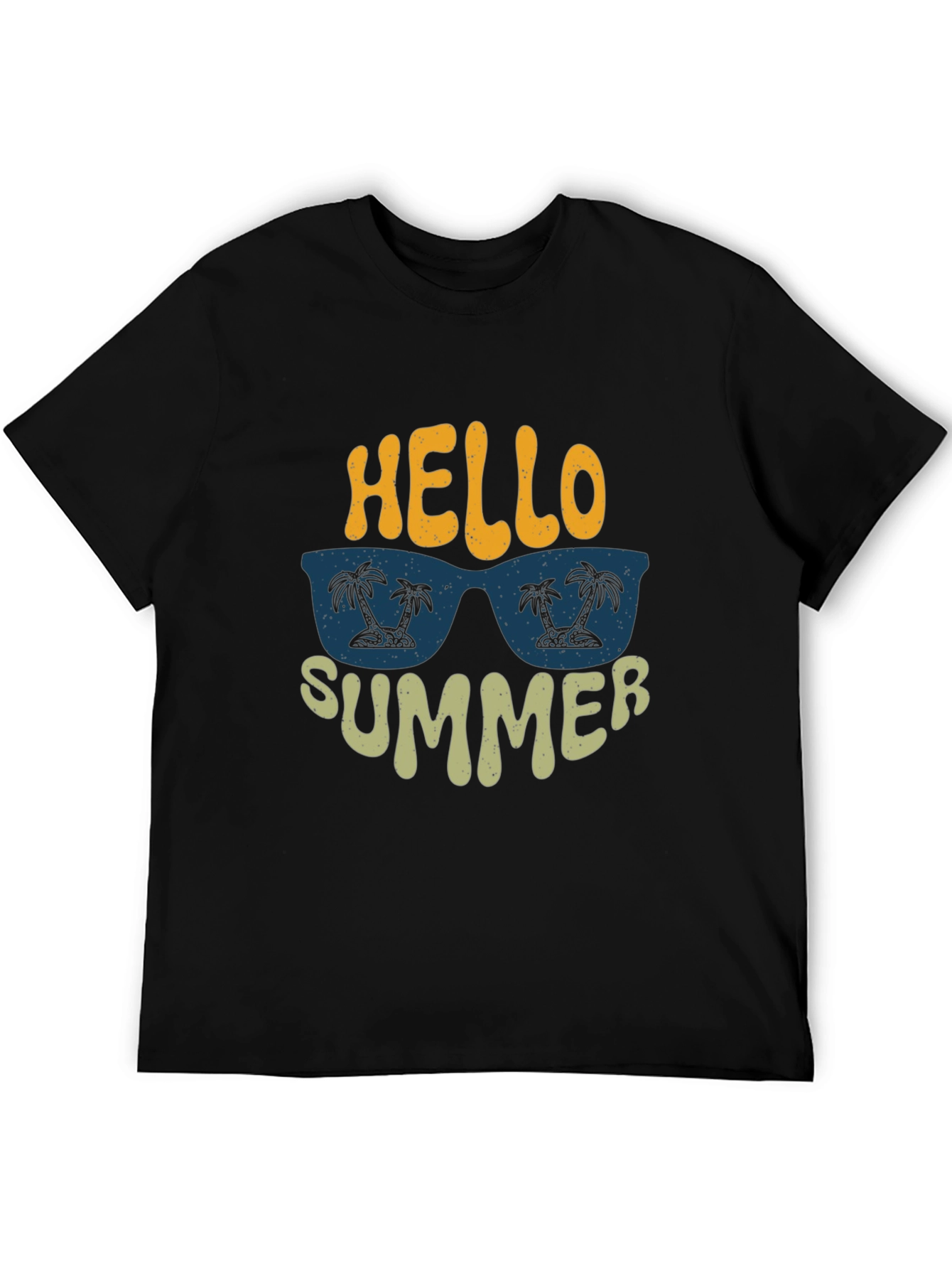 Black Hello Summer Graphic Tee view 5