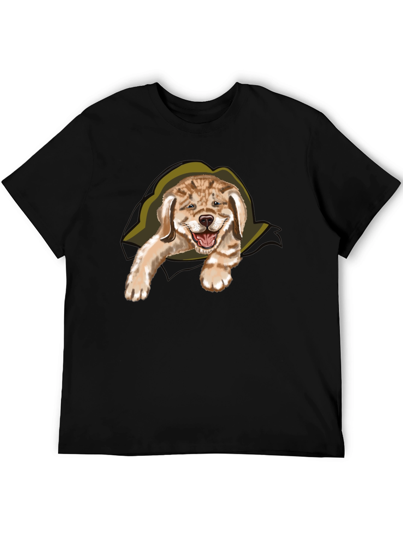 Black Dog Peek-a-Boo T-Shirt view 5