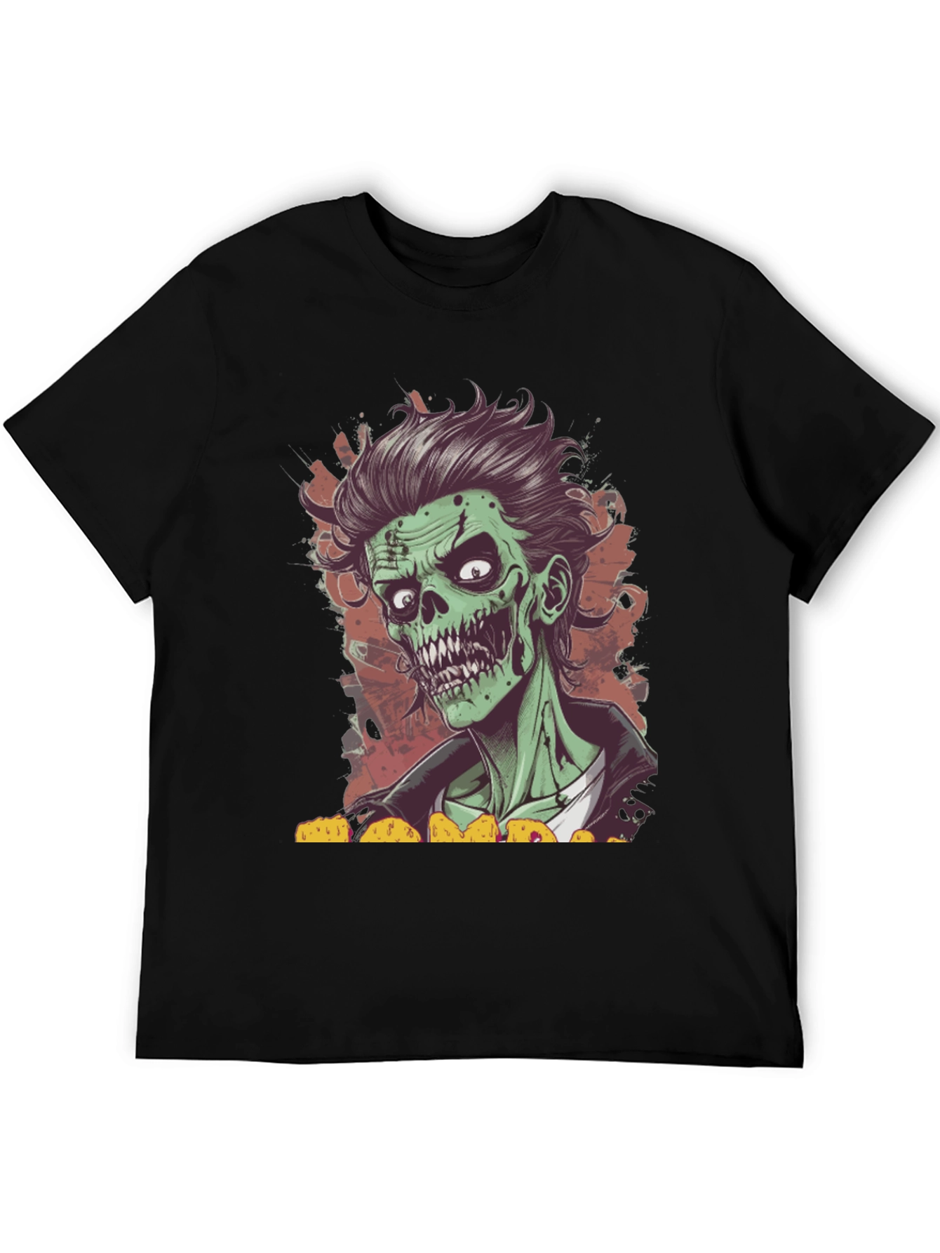 Black Zombie Taco Lover T-Shirt - Spooky Graphic Tee view 5