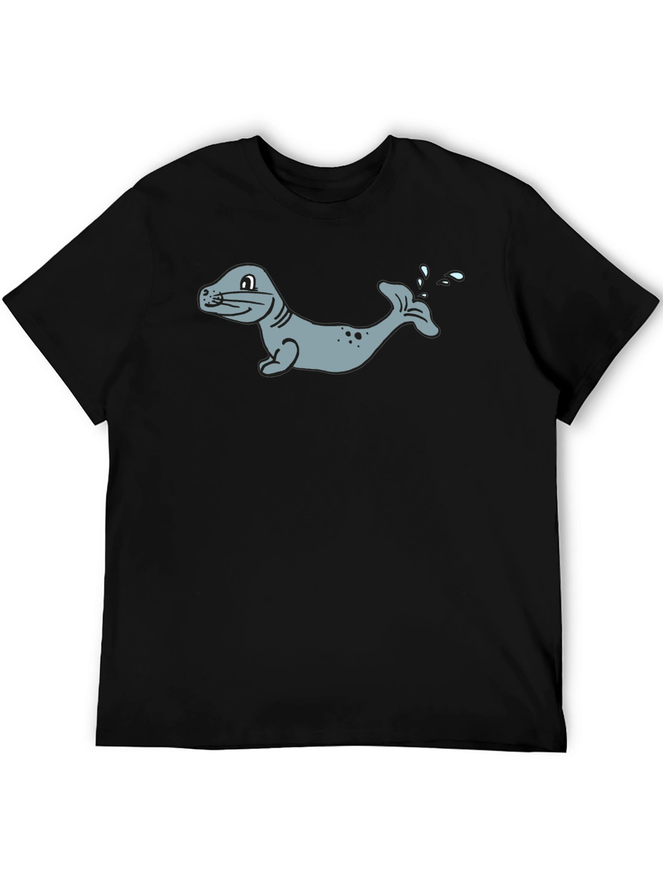 Black Seal Graphic Black T-Shirt view 5