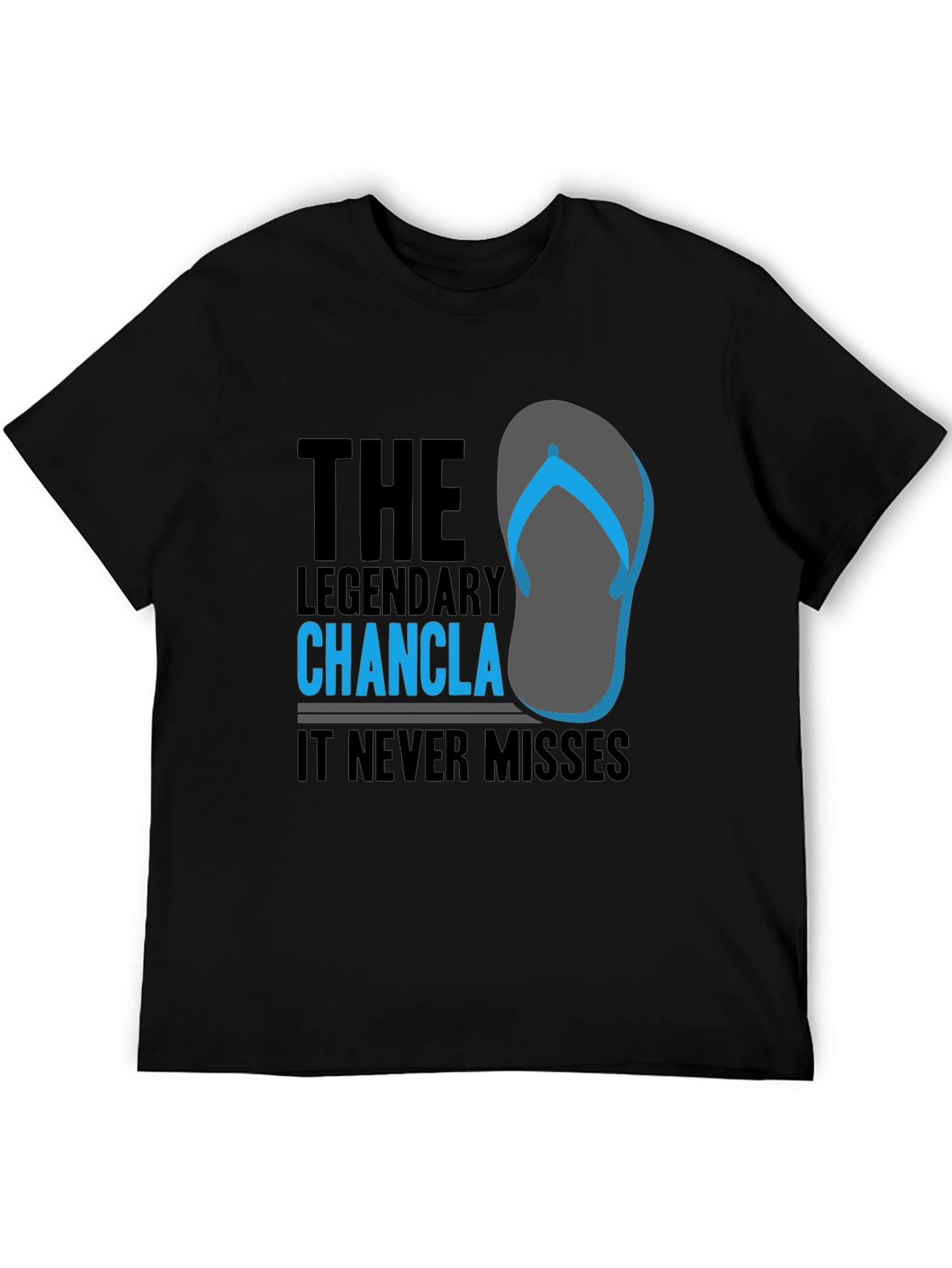 Black The Legendary Chancla Graphic T-Shirt view 5