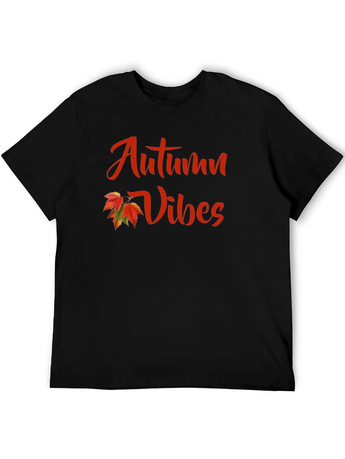 Black Autumn Vibes Graphic Tee - Stylish Fall Fashion view 5