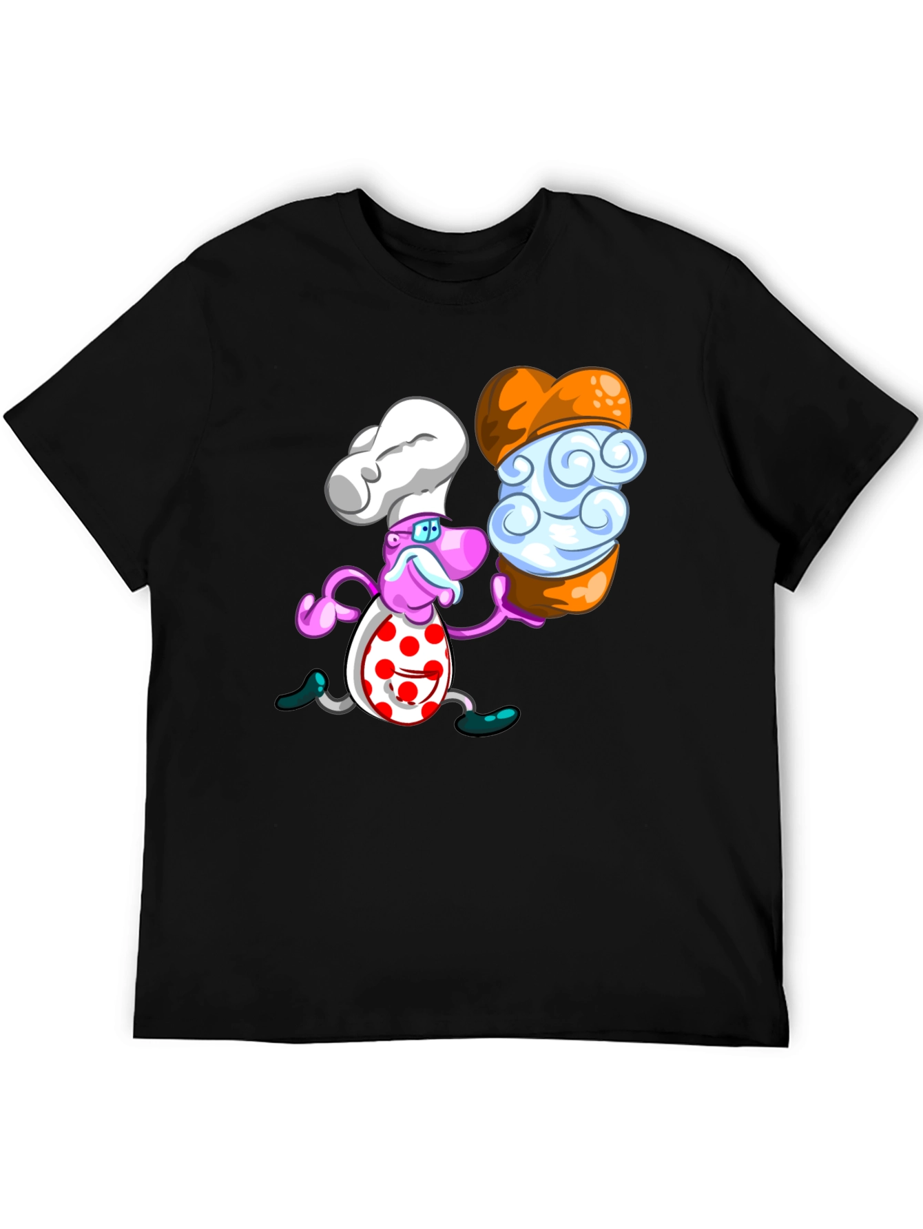 Black Chef Dessert T-Shirt - Unique Graphic Tee view 5